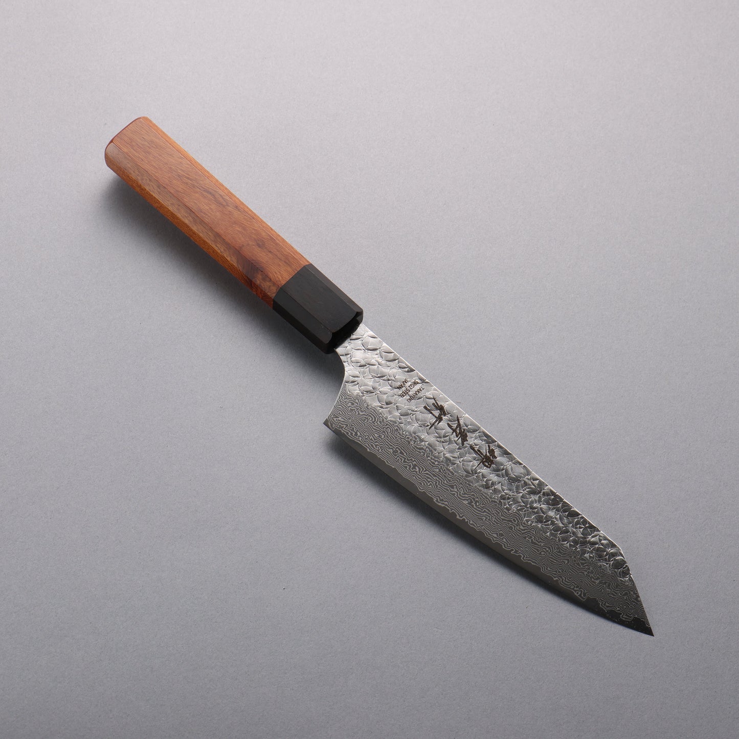 堺 孝行 SG2 ダマスカス 剣型三徳包丁 160mm 紫檀 (口輪:黒合板)柄 - 清助刃物