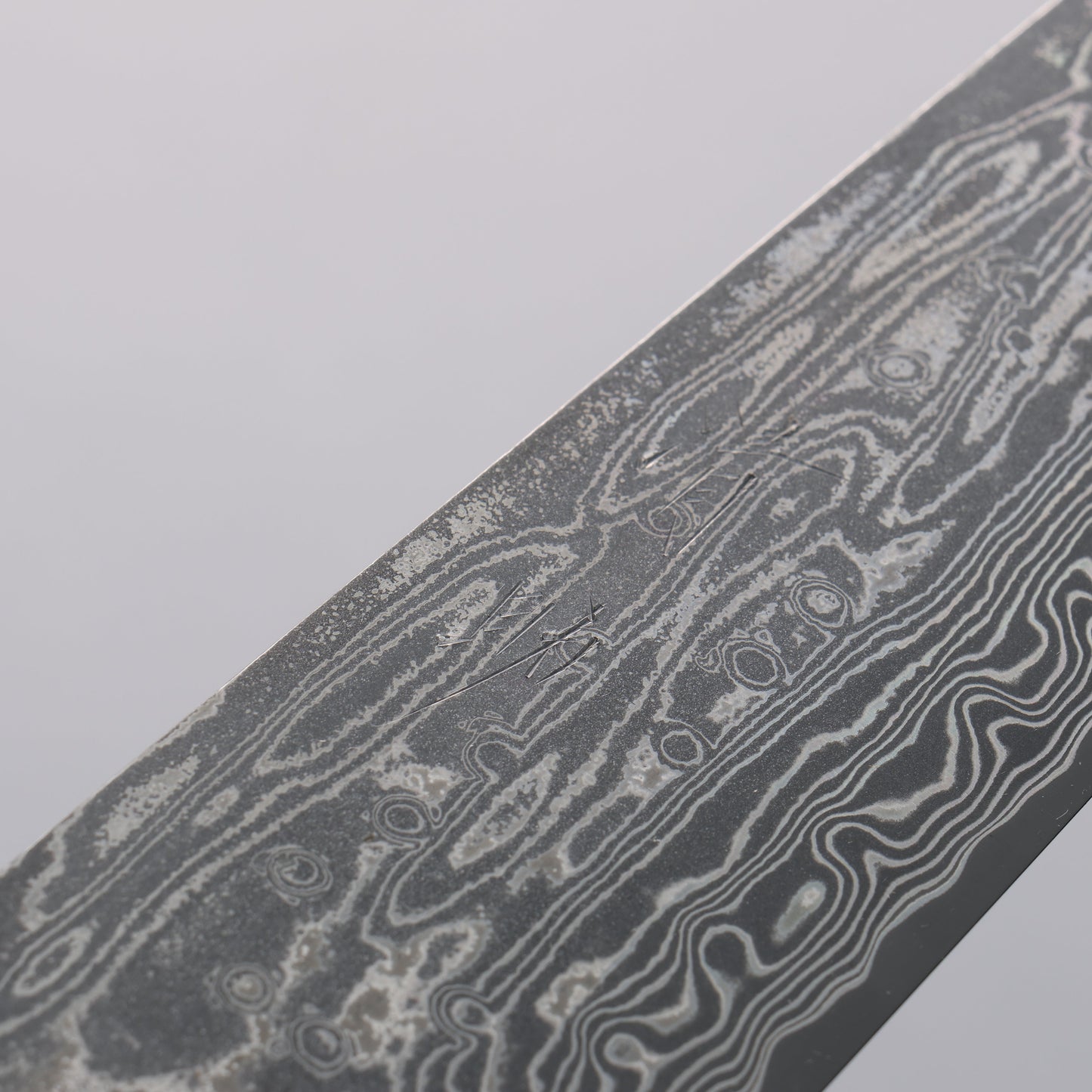 清助 SPG STRIX 黒ダマスカス 牛刀包丁 240mm 黒檀 (メープルリング 水牛口輪)柄 - 清助刃物