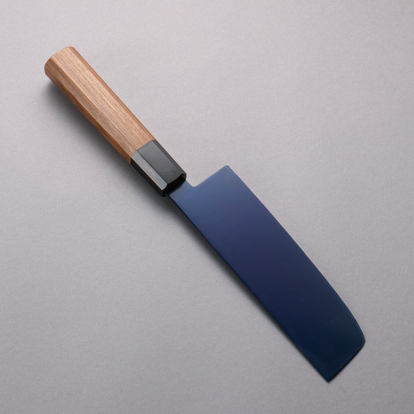 清助 SK-85鋼 イオンプレーティング 菜切包丁 160mm チーク (口輪:黒プラスチック)柄 - 清助刃物
