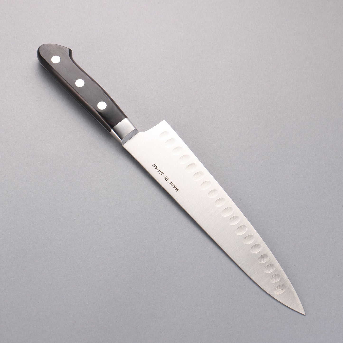清助 スウェーデン鋼 牛刀サーモン 210mm 黒合板柄 - 清助刃物