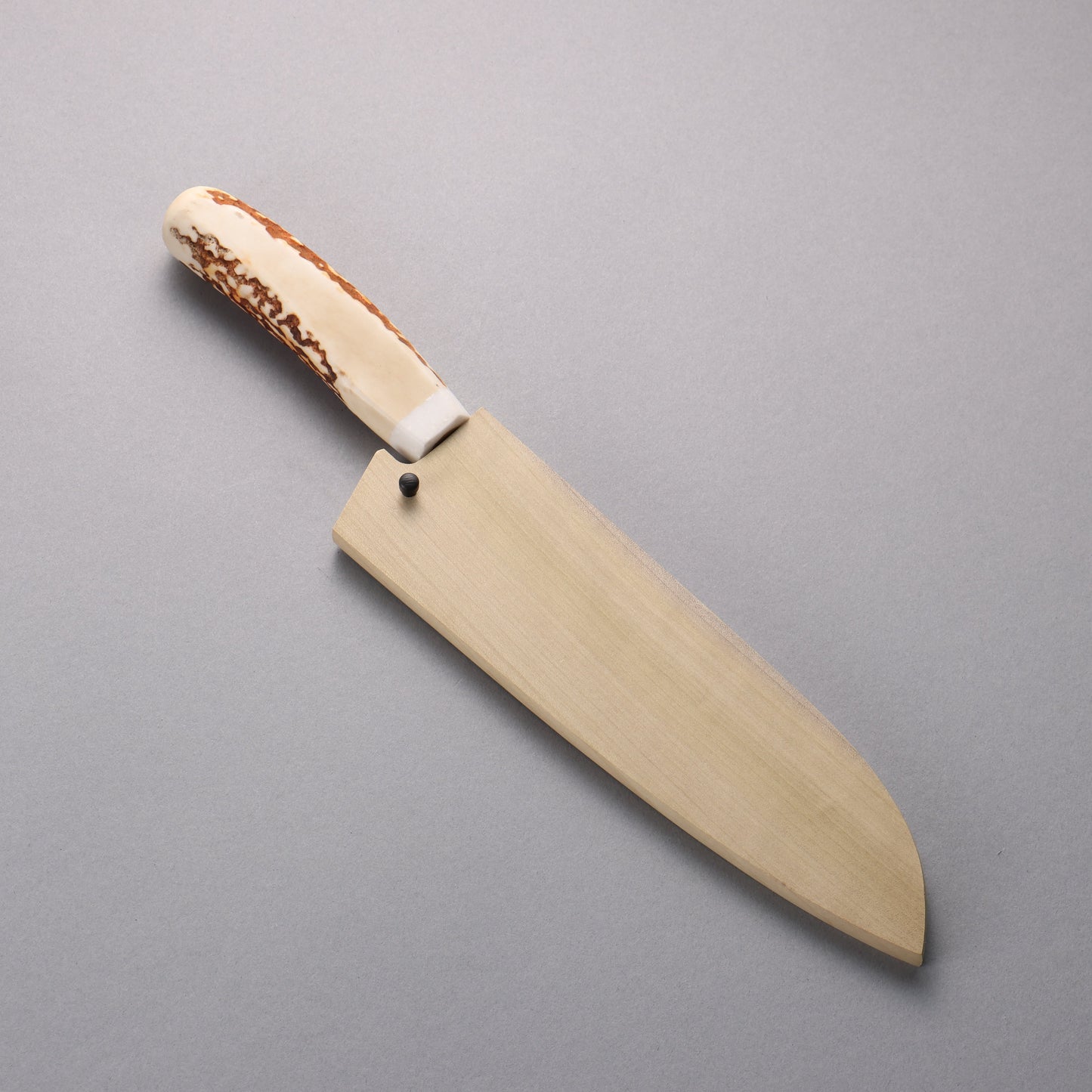 堺 孝行 V金10号 33層ダマスカス 三徳包丁 180mm 牛骨柄 鞘付き - 清助刃物