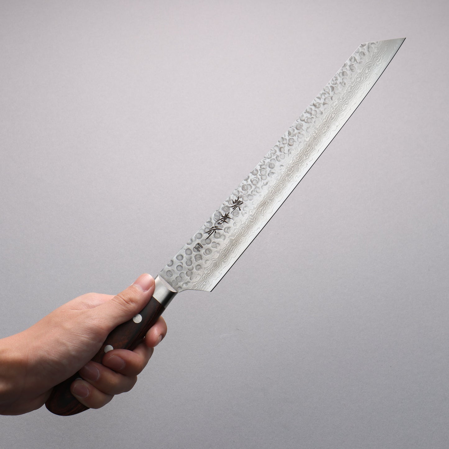 堺 孝行 VG10 17層 鎚目 ダマスカス 切付柳刃包丁 270mm - 清助刃物