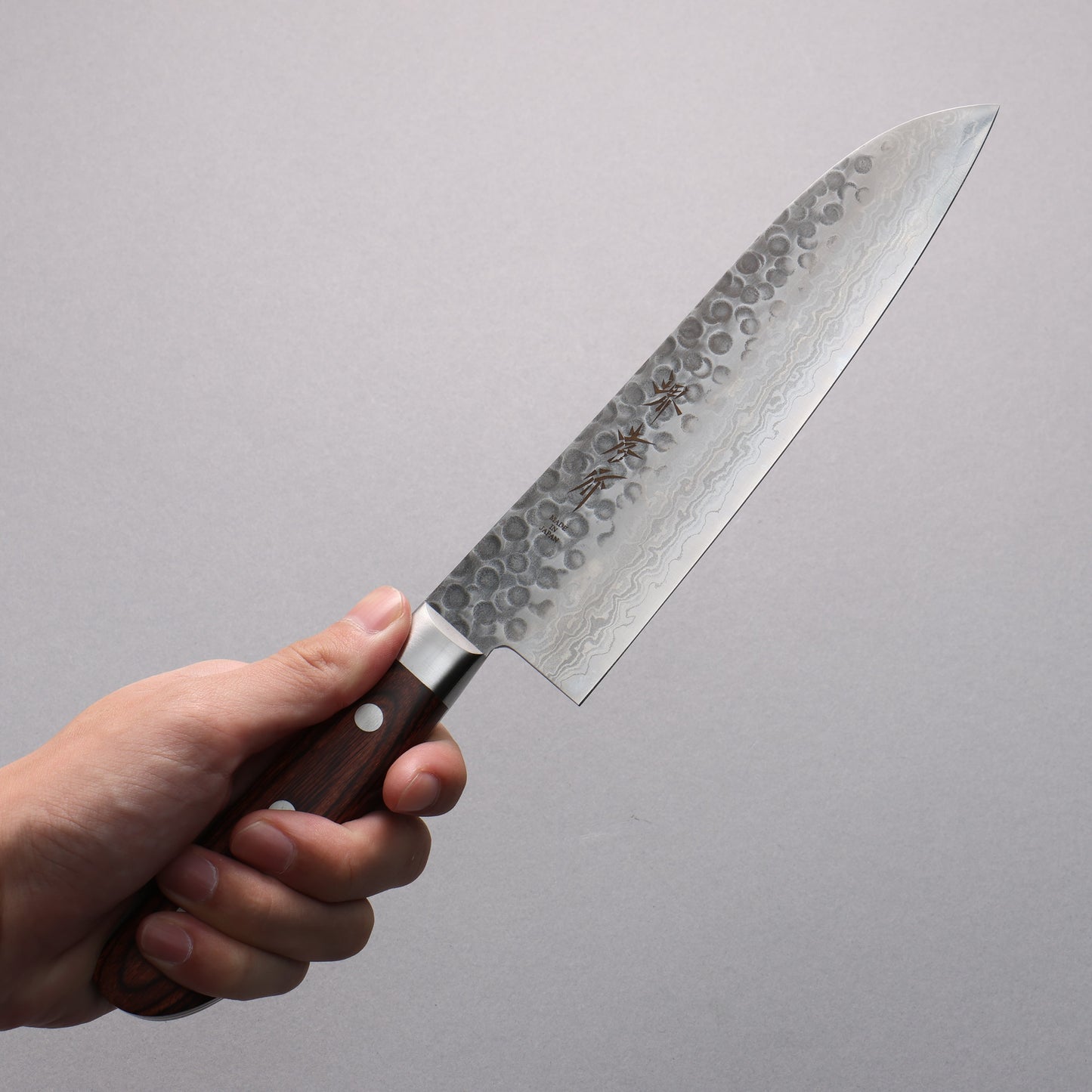 堺 孝行 V金10号 17層ダマスカス 三徳包丁 180mm - 清助刃物