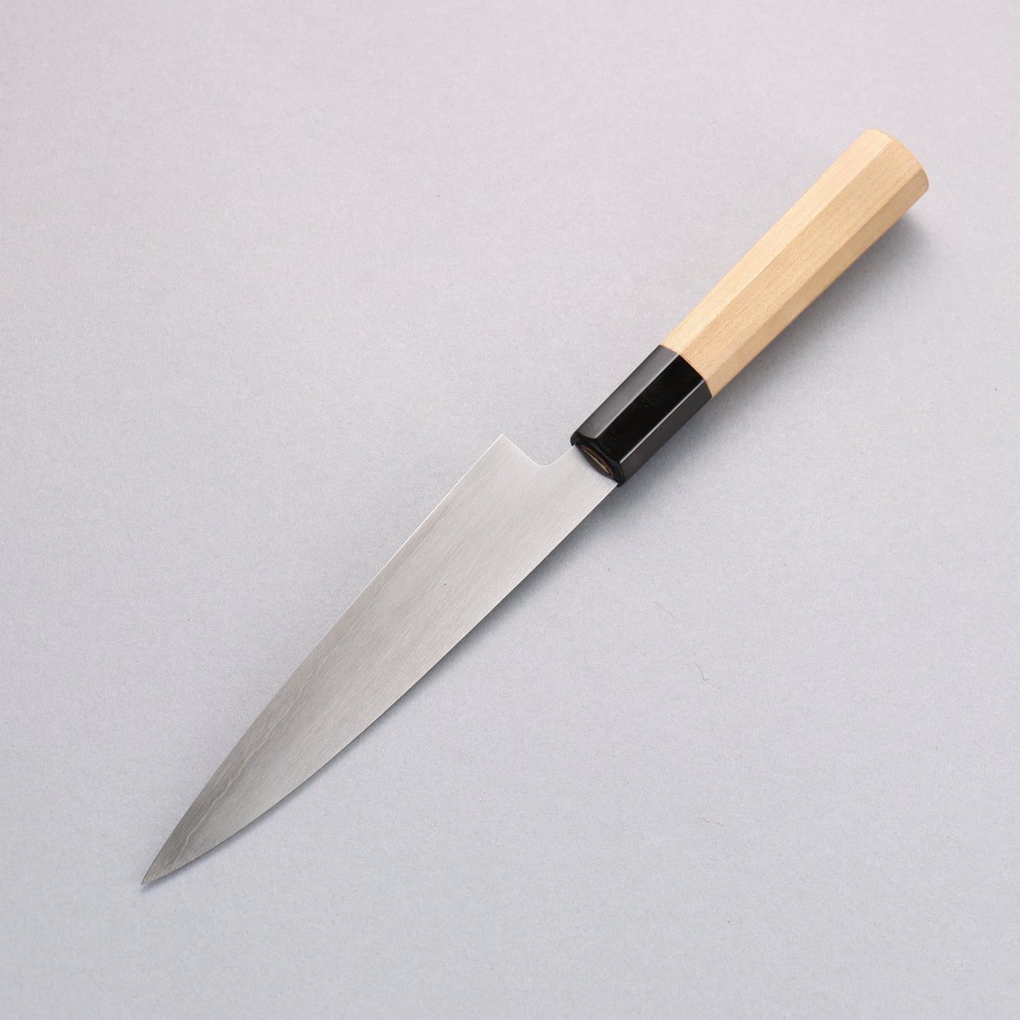 源 昭忠 銀三鋼 霞研 ペティーナイフ 150mm 朴柄 - 清助刃物