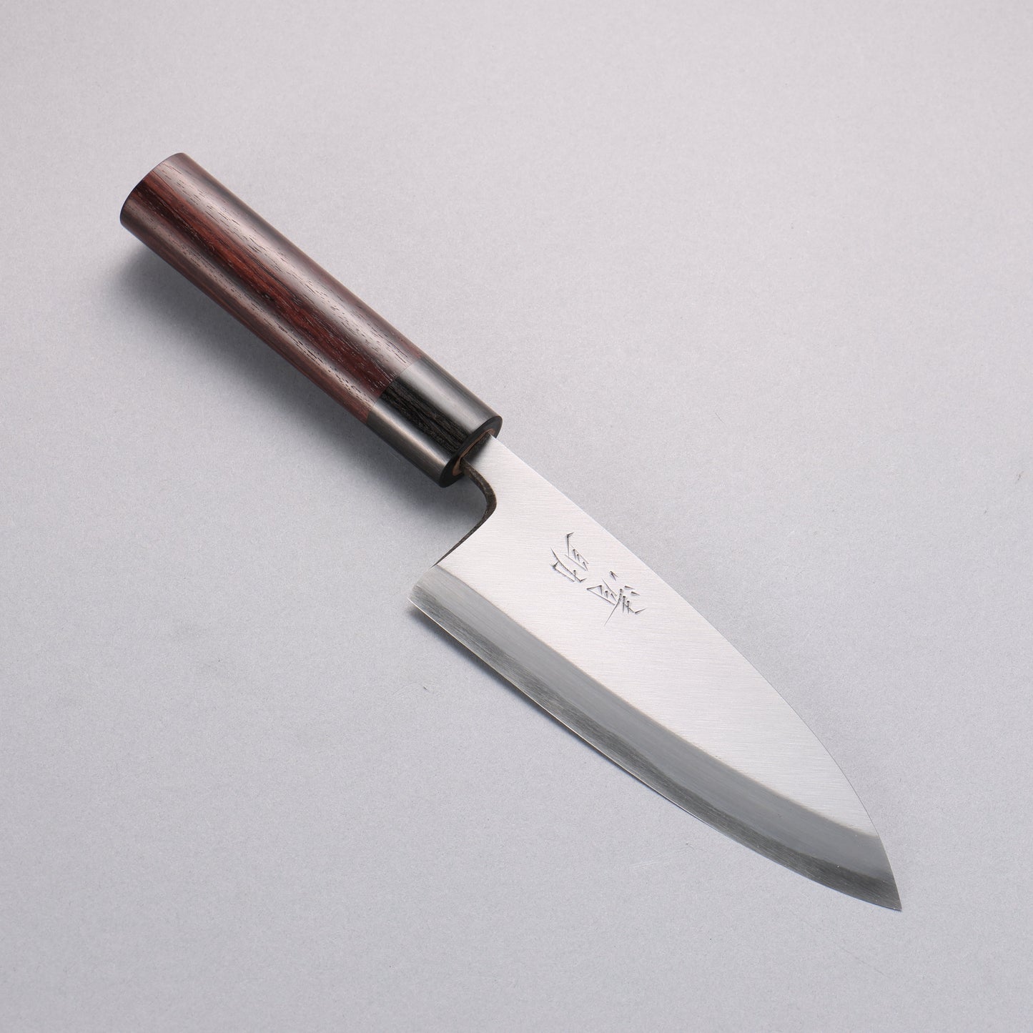 清助 青紙 霞研 出刃包丁 150mm 紫檀柄 - 清助刃物