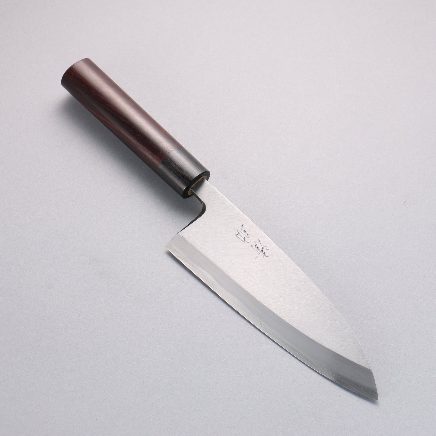 清助 青紙 霞研 出刃包丁 180mm 紫檀柄 - 清助刃物
