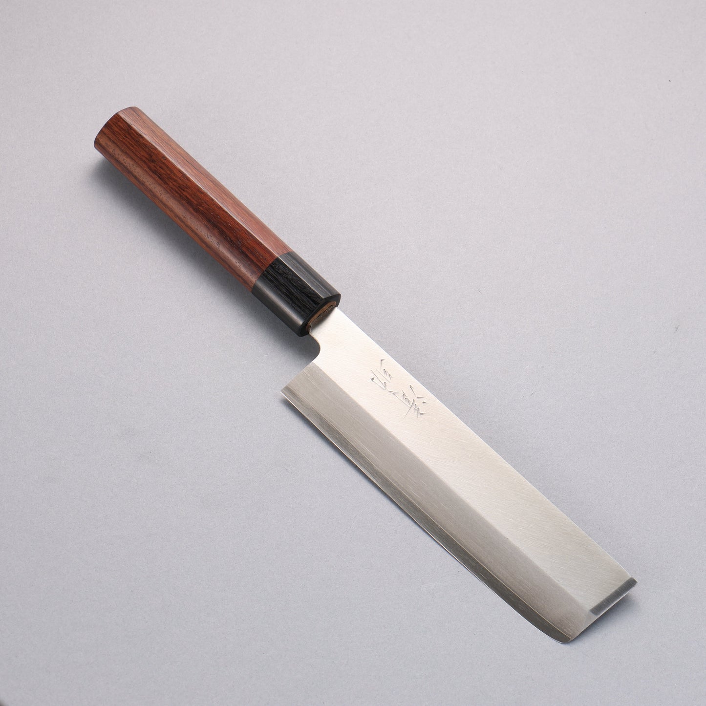 清助 V金1号 霞研 薄刃包丁 165mm 紫檀柄 - 清助刃物