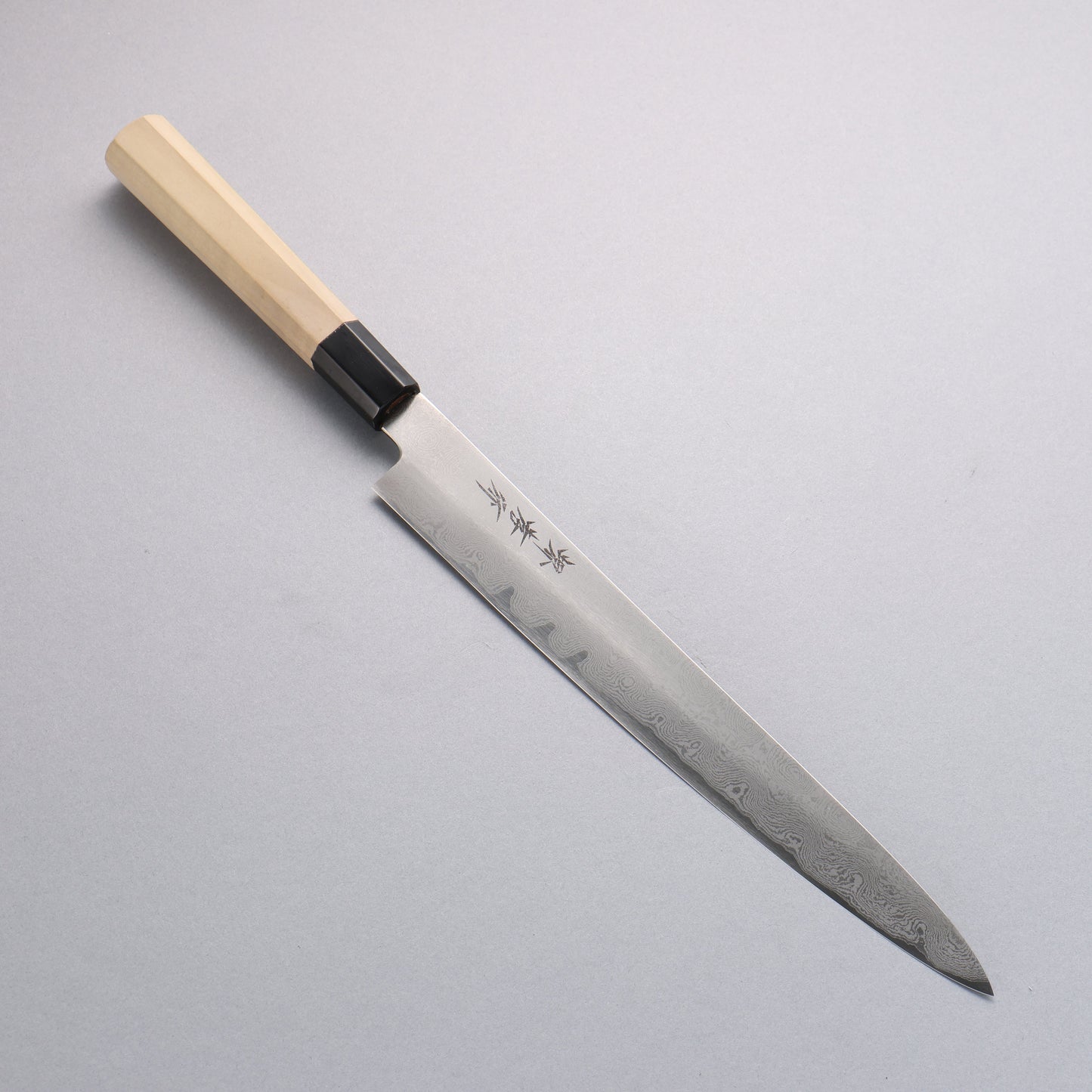 堺 孝行 銀三鋼 ダマスカス 筋引包丁 270mm - 清助刃物