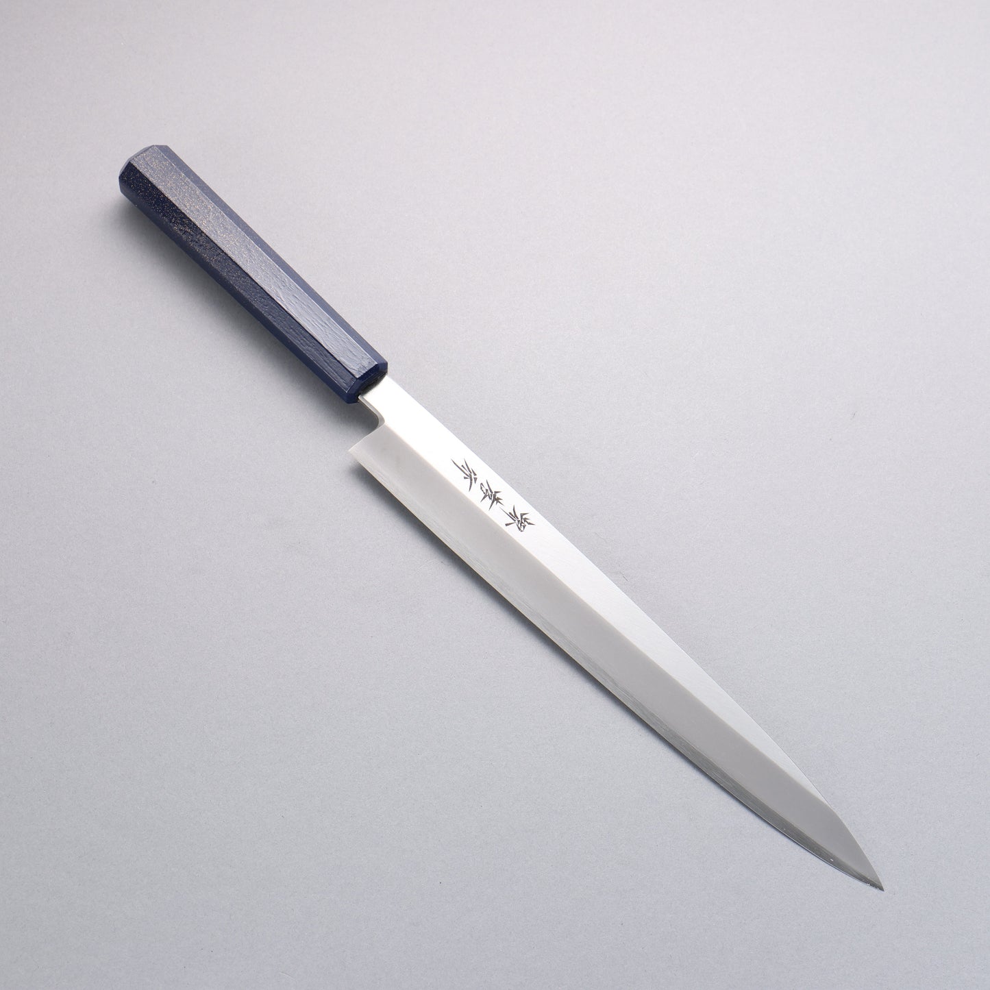 堺 孝行 なないろ INOX モリブデン鋼 柳刃包丁 270mm ABS樹脂(群青パール)柄 - 清助刃物