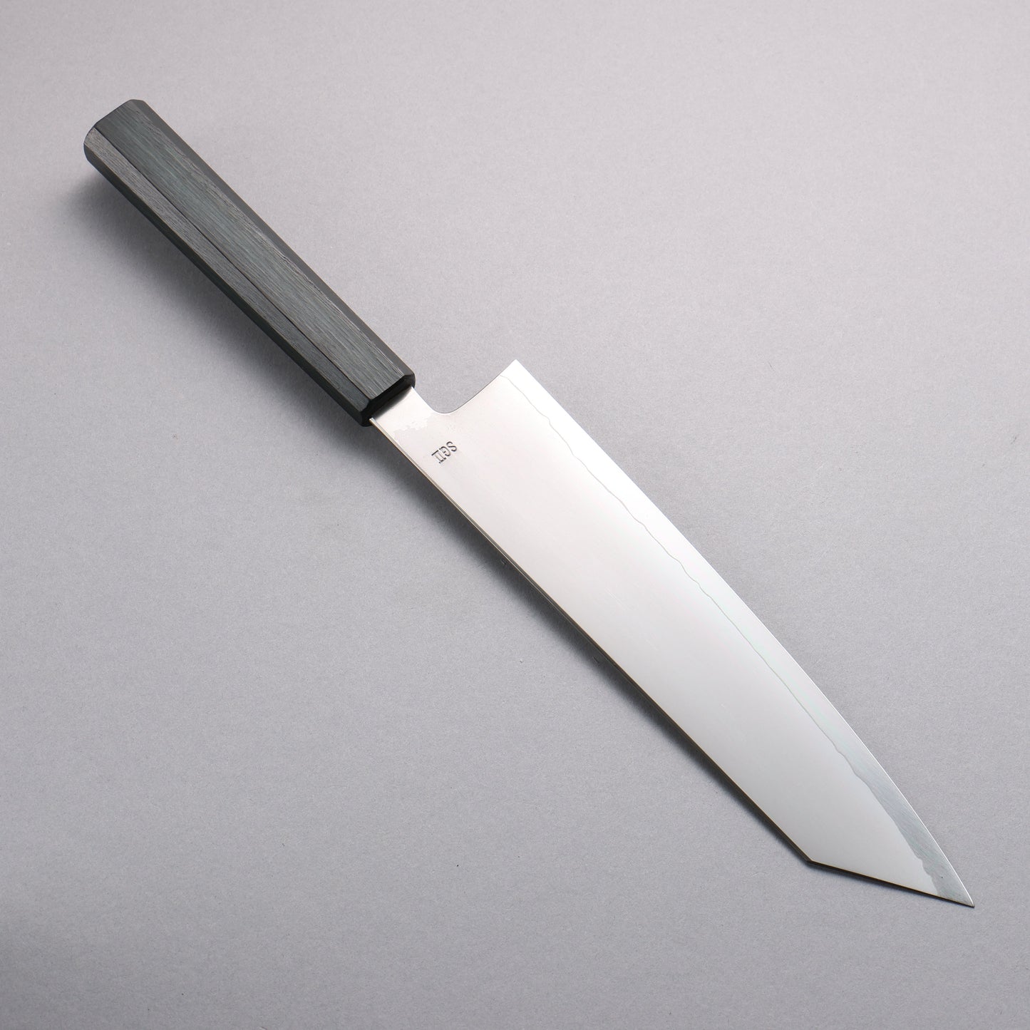 明神直人 SG2 霞研 切付牛刀包丁 240mm 樫 (藍染め)柄 - 清助刃物