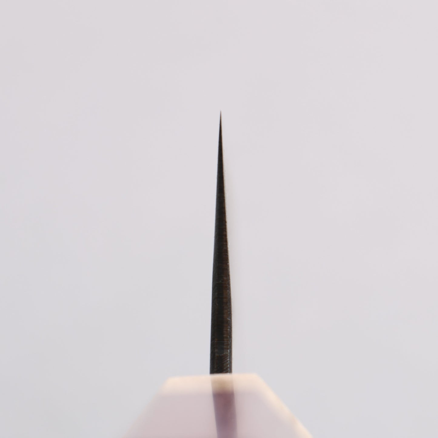 清助 青ニ鋼 黒仕上げ 三徳包丁 170mm パープルハート (口輪:樫)柄 - 清助刃物