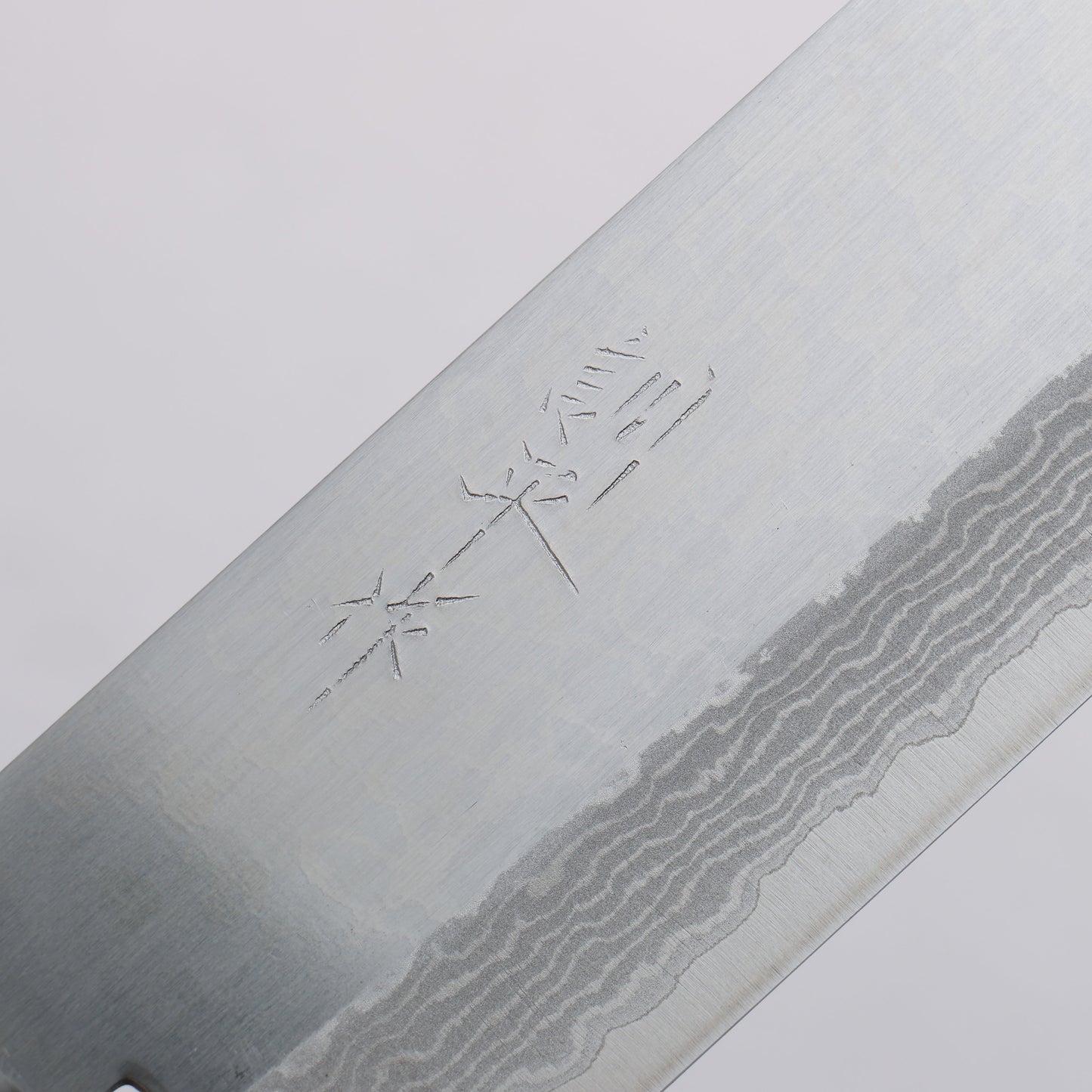 訓平 彩流(さいりゅう) V金10号 ダマスカス 磨き仕上げ 薄刃包丁 165mm マホガニー柄 - 清助刃物