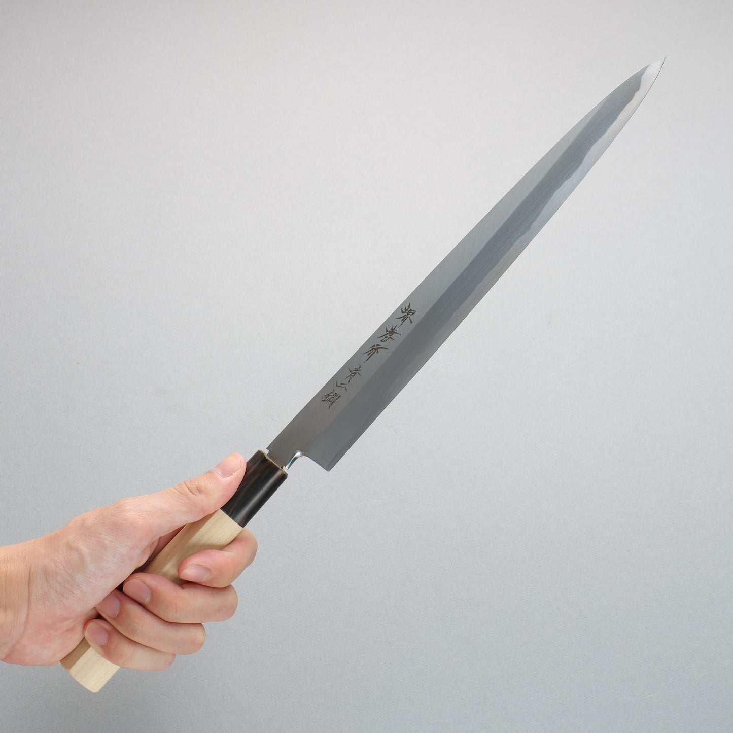 堺 孝行 青ニ鋼 ふぐ引き包丁 270mm 朴柄 - 清助刃物