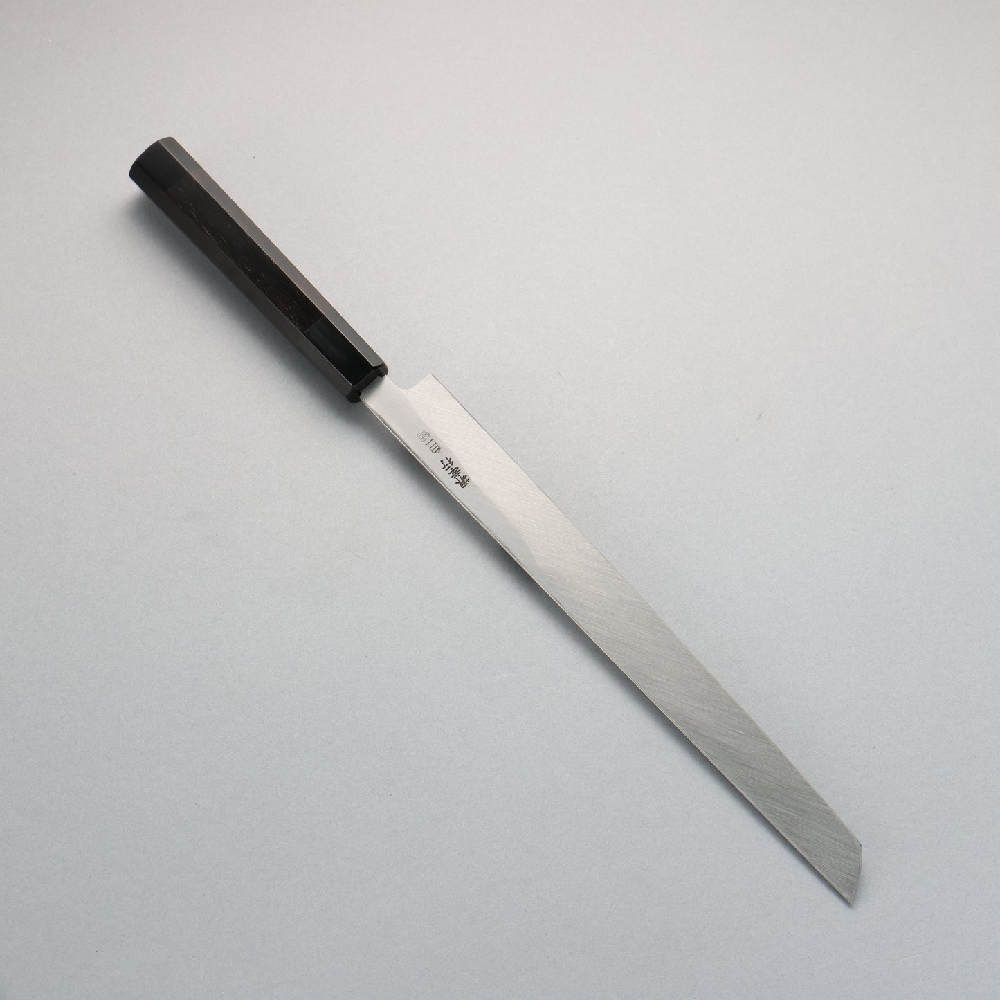 堺 孝行 白虎 白一鋼 先丸蛸引包丁 270mm 黒檀柄 鞘付き - 清助刃物