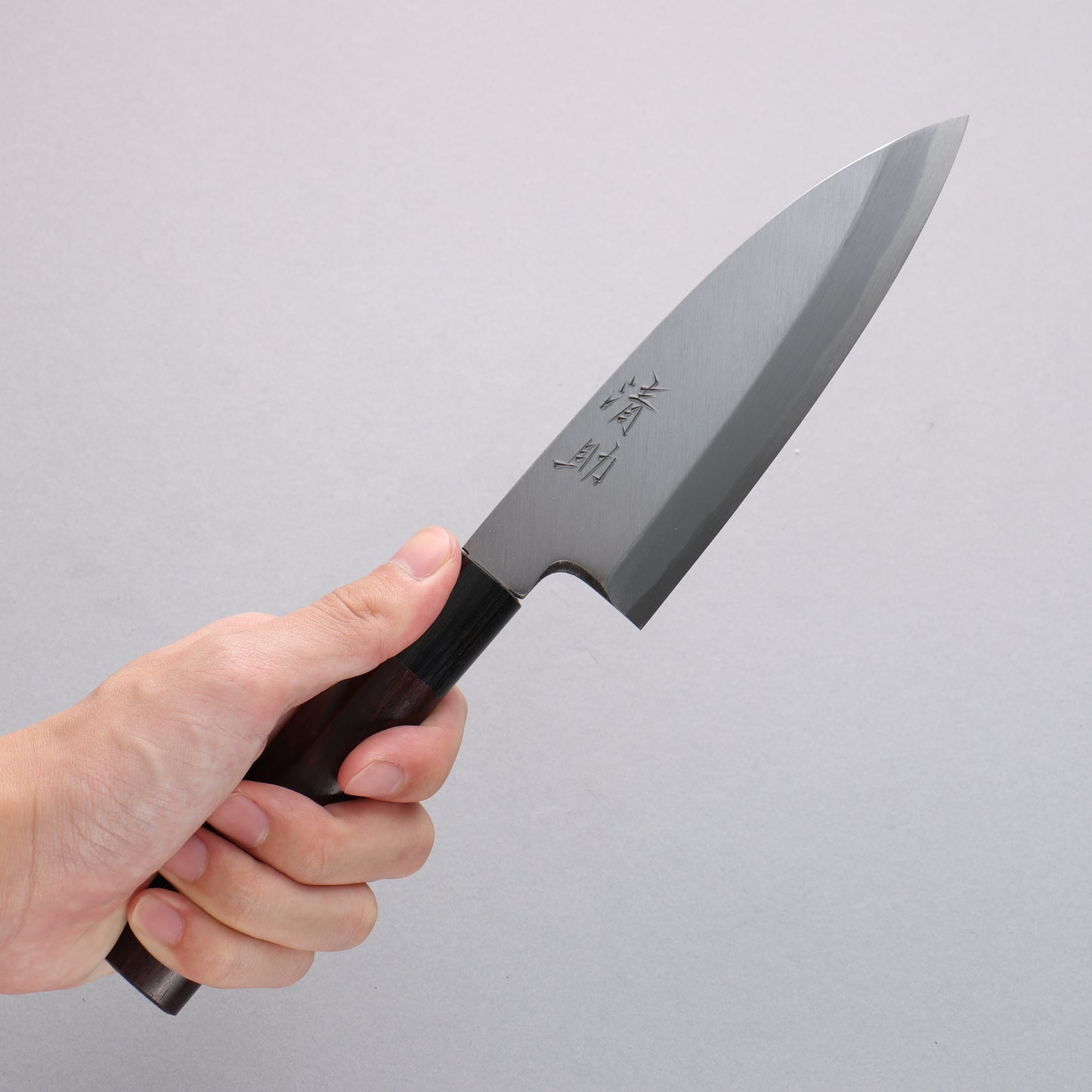 清助 白鋼 霞研 舟行包丁 150mm 紫檀柄 - 清助刃物