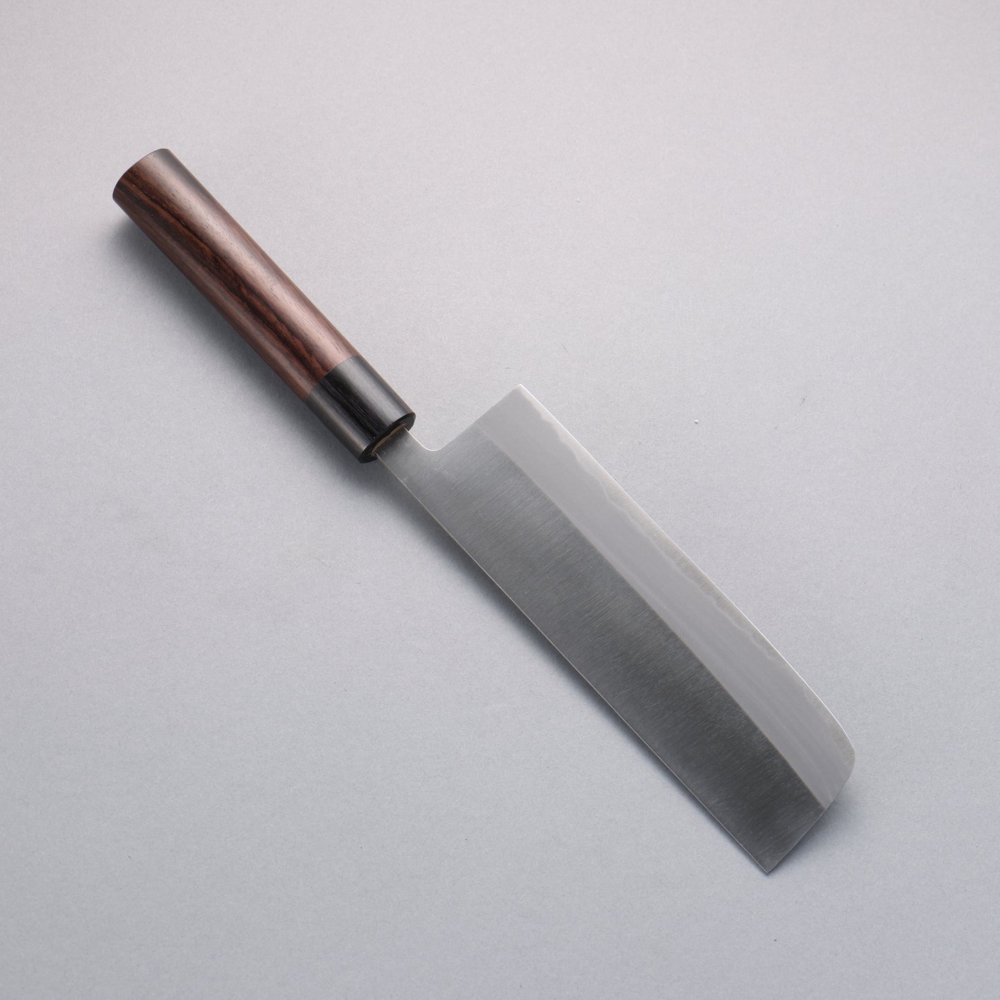 清助 白鋼 霞研 菜切包丁 180mm 紫檀柄 - 清助刃物