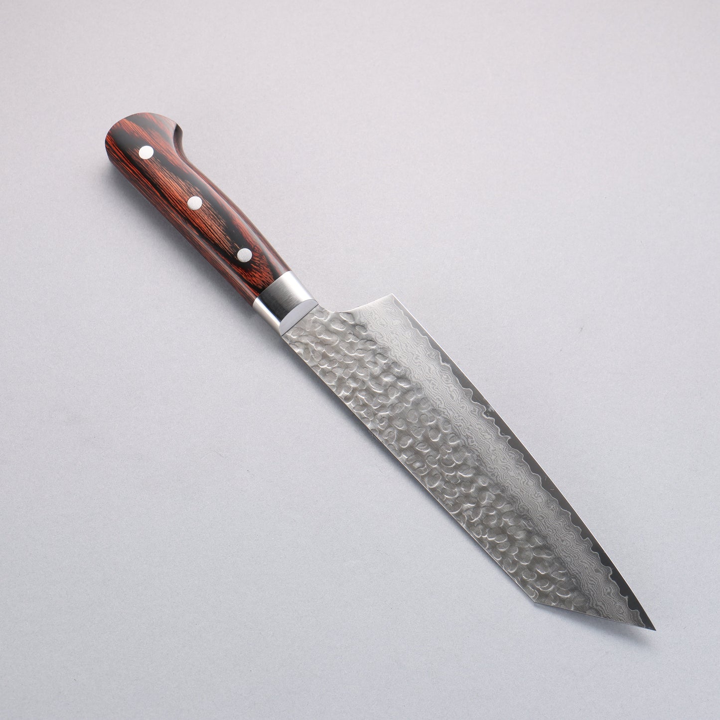 堺 孝行 VG10 33層 ダマスカス 切付牛刀包丁 190mm マホガニー柄 - 清助刃物