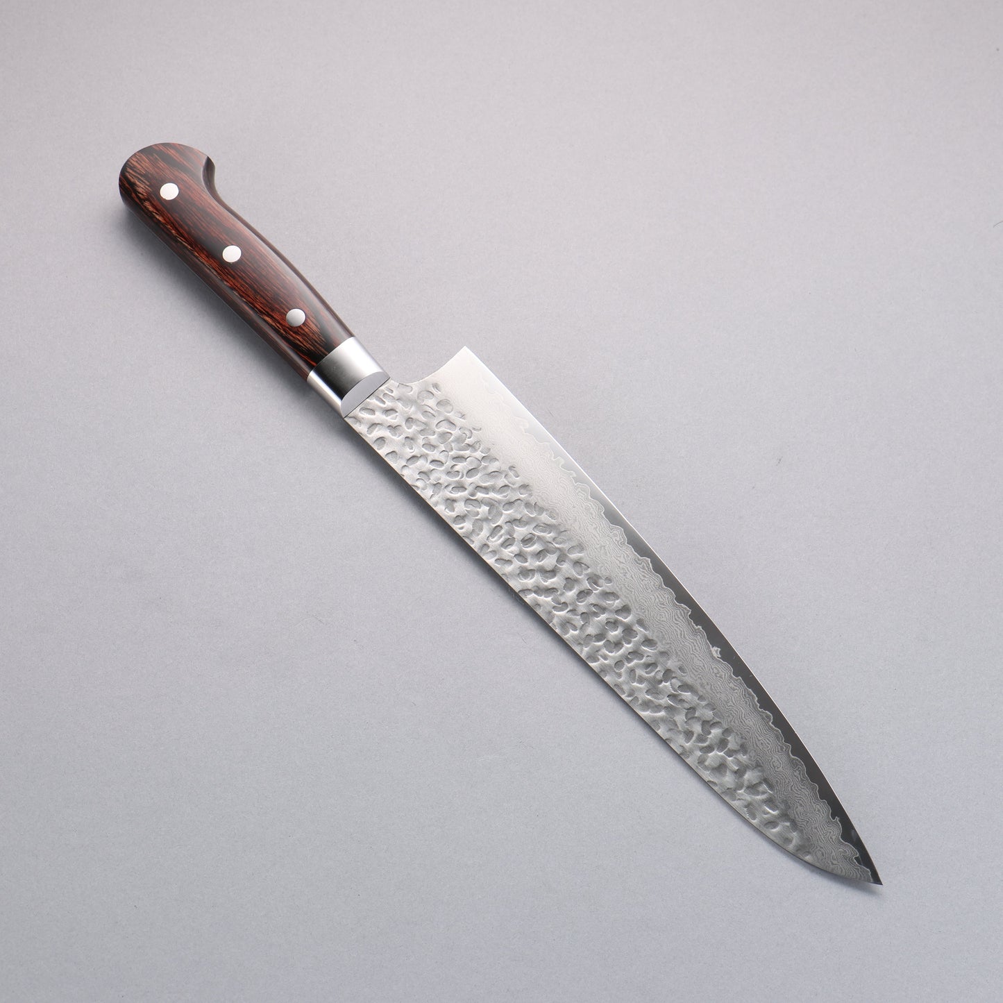 堺 孝行 VG10 33層 ダマスカス 牛刀包丁 240mm マホガニー柄 - 清助刃物