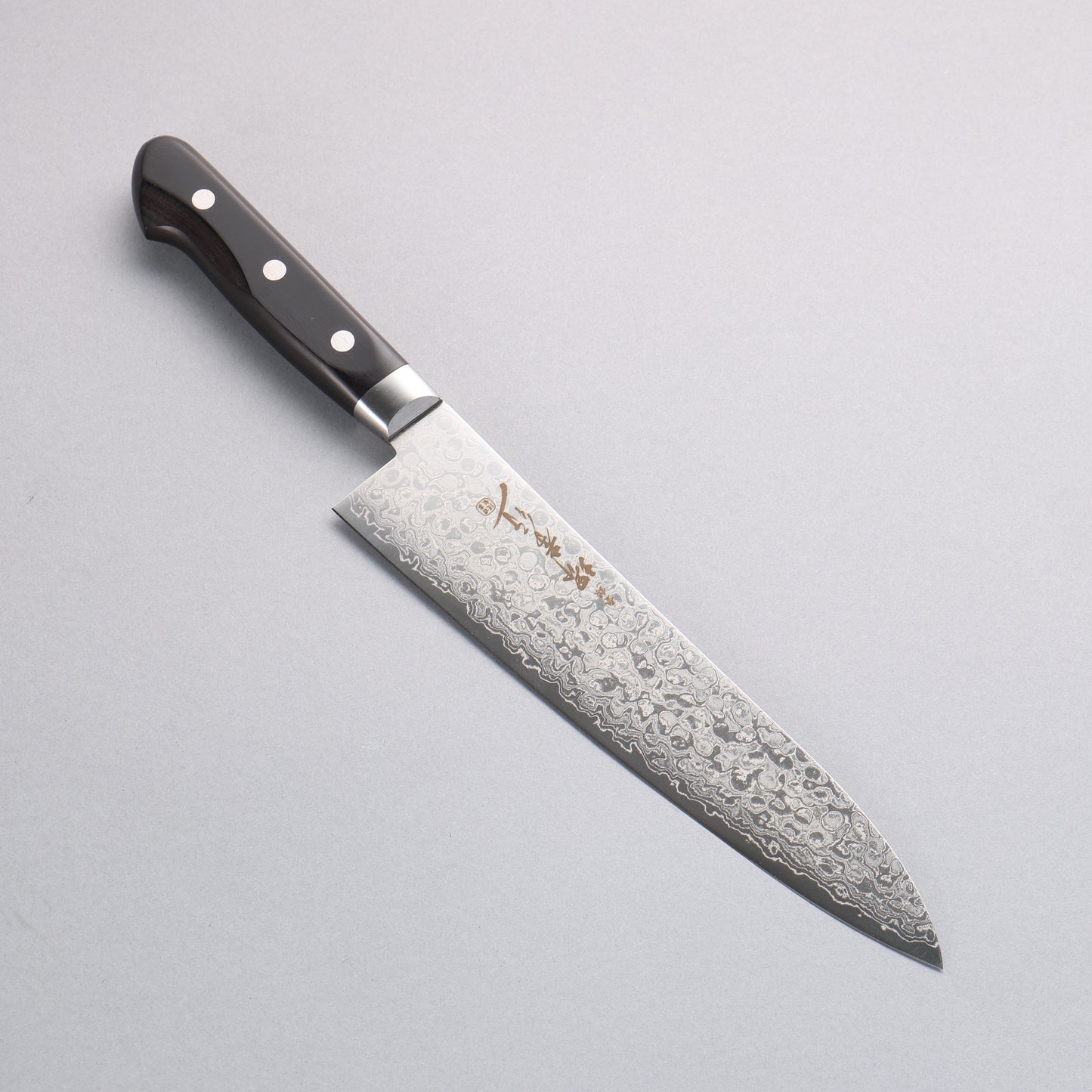 堺 孝行 AUS10 45層 鏡面仕上げ ダマスカス 牛刀包丁 210mm - 清助刃物