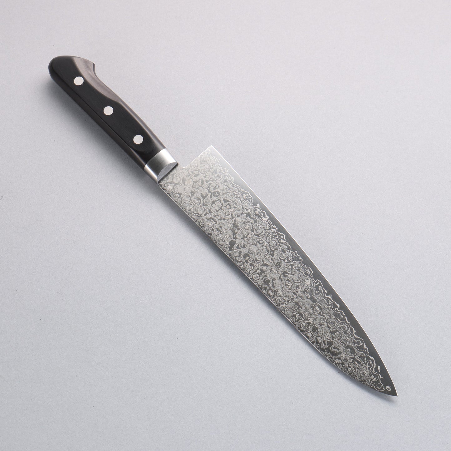 堺 孝行 AUS10 45層 鏡面仕上げ ダマスカス 牛刀包丁 210mm - 清助刃物