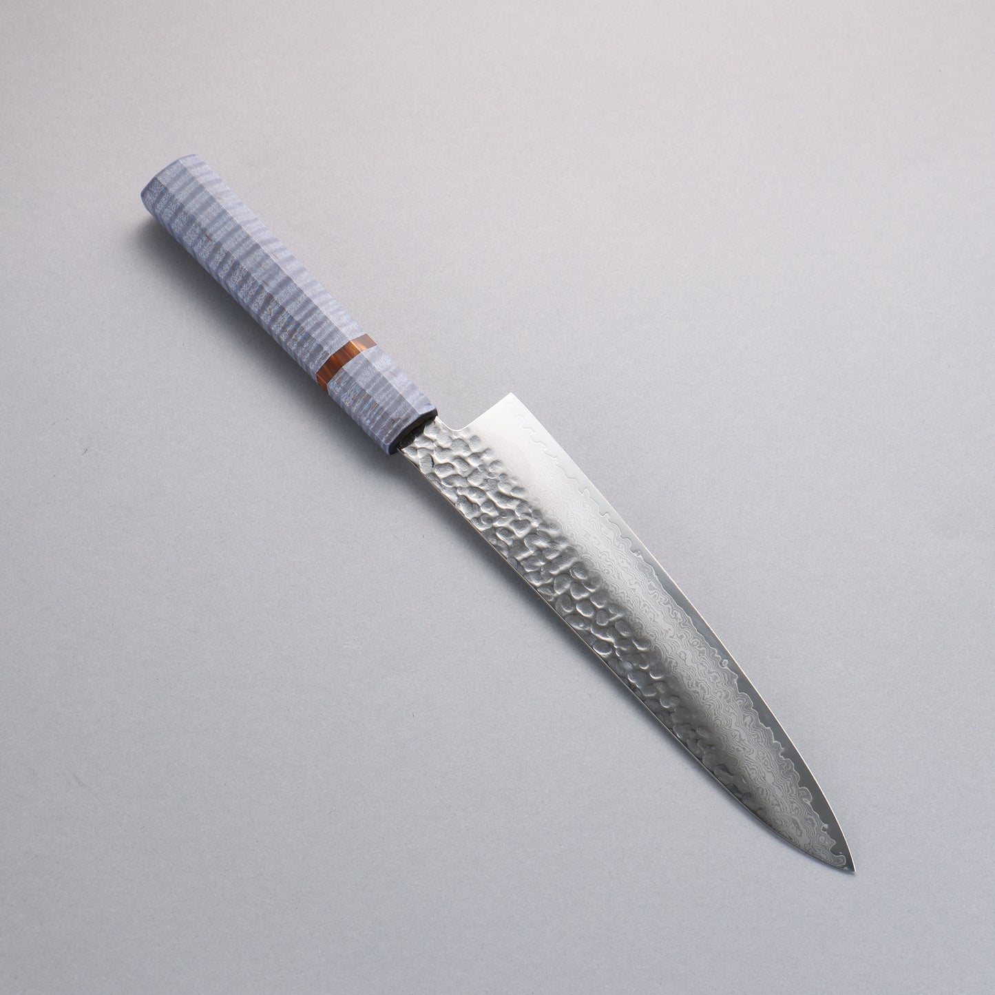 堺 孝行 V金10号 33層ダマスカス 牛刀包丁 和包丁 210mm スタビライズドウッド 藍 柄 - 清助刃物