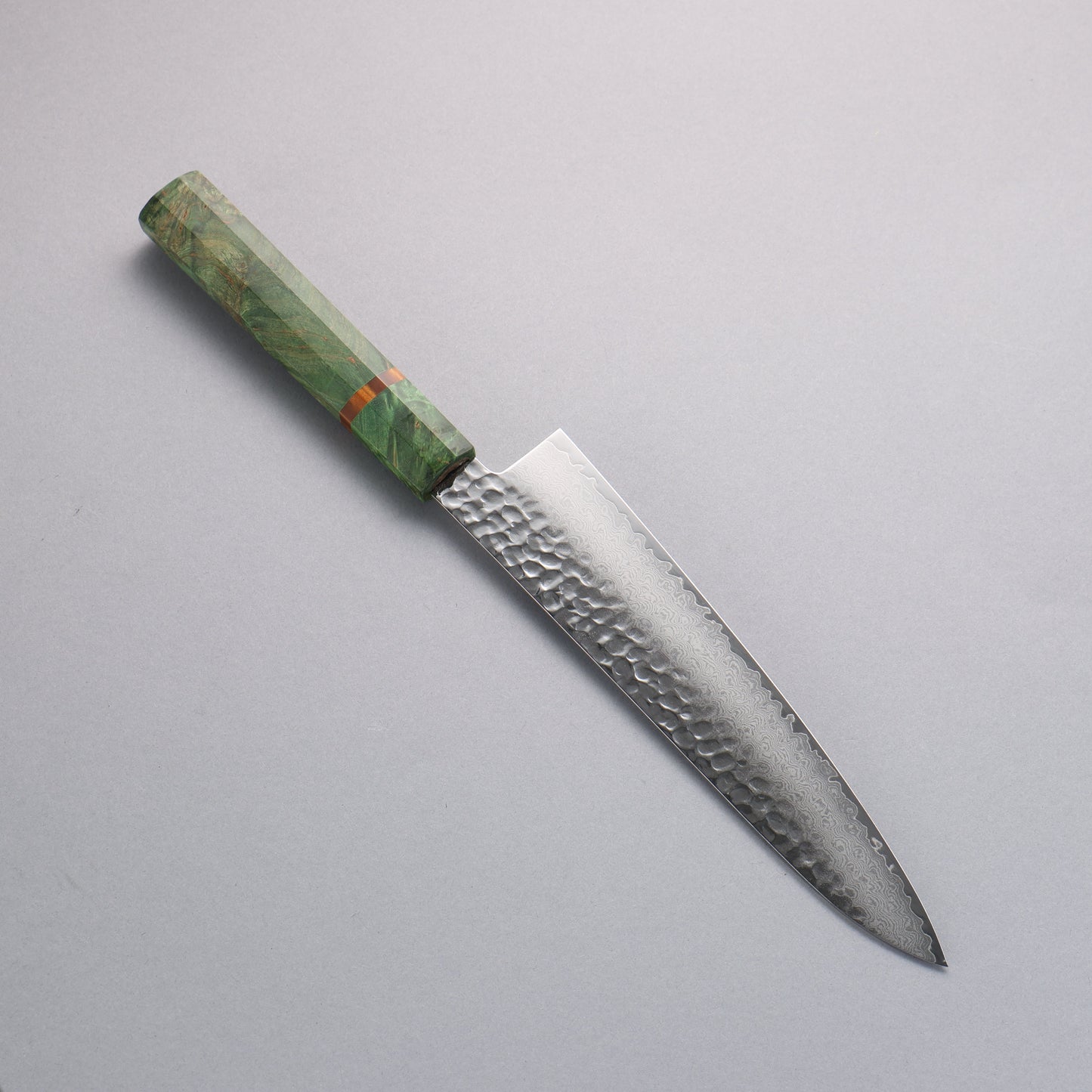 堺 孝行 V金10号 33層ダマスカス 牛刀包丁 和包丁 210mm スタビライズドウッド 翠 柄 - 清助刃物