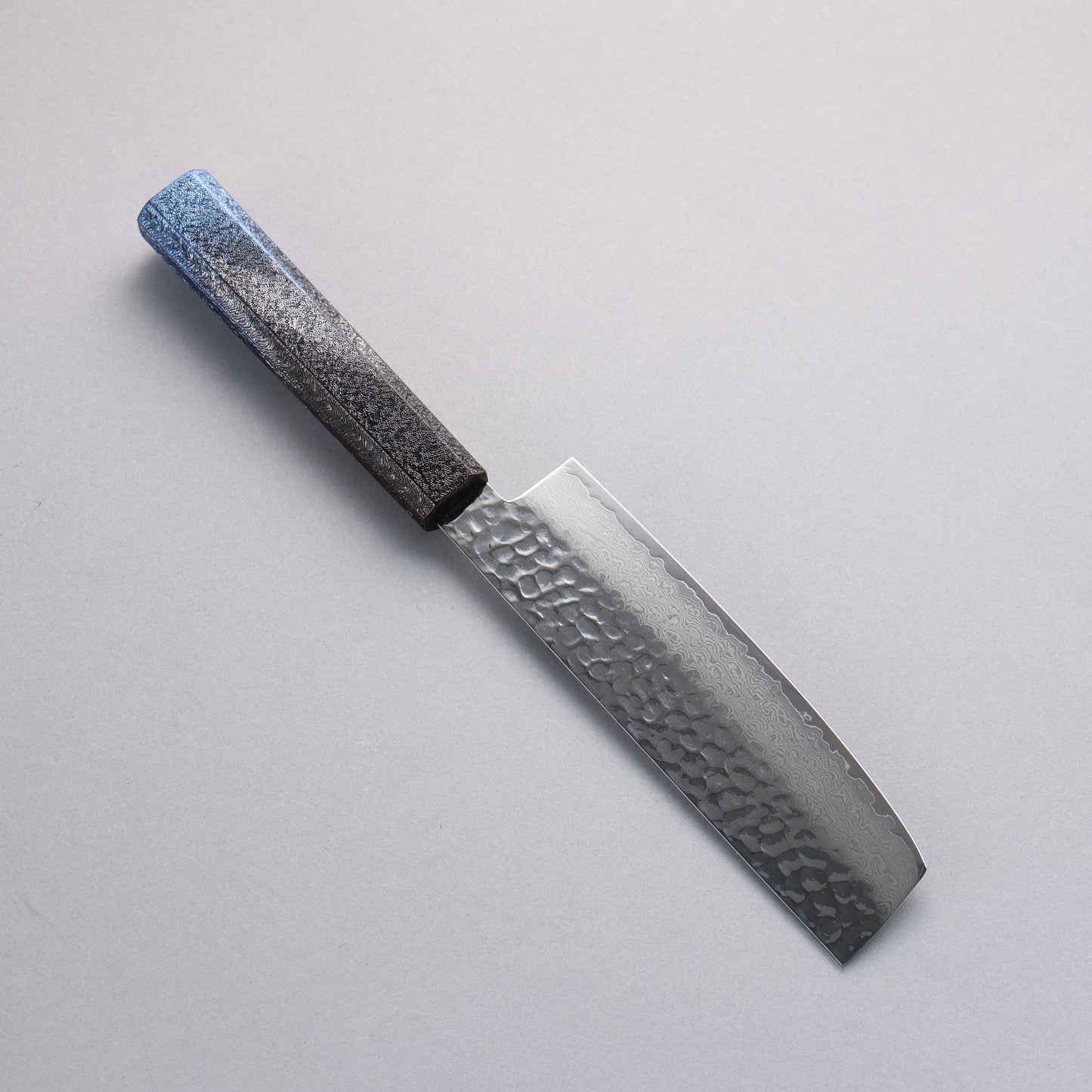 堺 孝行 琳凰 VG10 33層 ダマスカス 菜切包丁 和包丁 160mm 青漆塗り柄 - 清助刃物