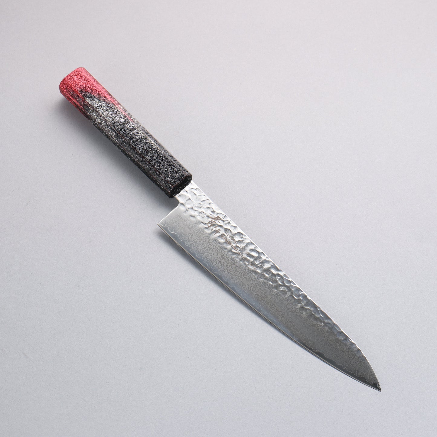 堺 孝行 琳凰 VG10 33層 ダマスカス 牛刀包丁 和包丁 210mm 赤漆塗り柄 - 清助刃物