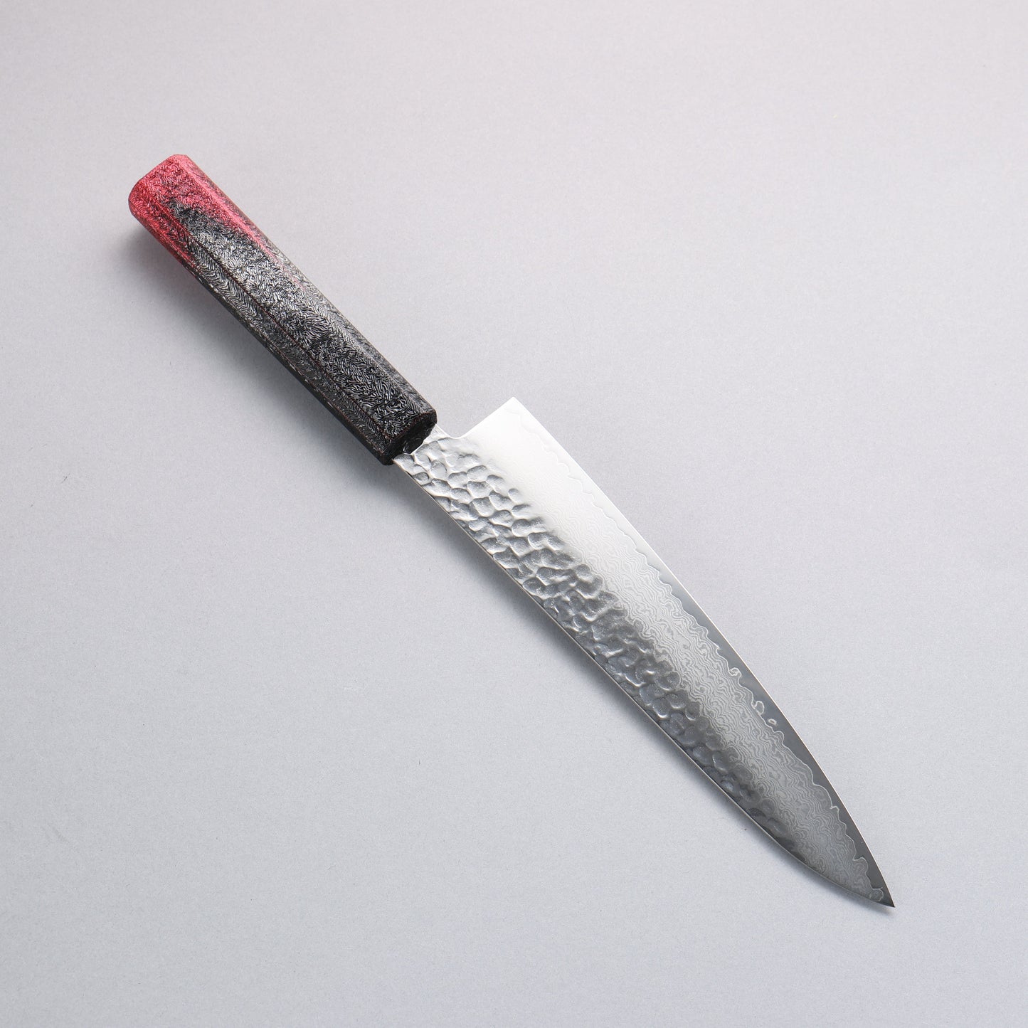堺 孝行 琳凰 VG10 33層 ダマスカス 牛刀包丁 和包丁 210mm 赤漆塗り柄 - 清助刃物