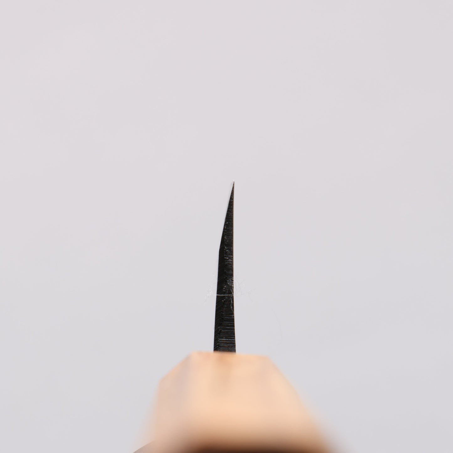 中新田 白ニ鋼 黒仕上げ 皮ムキ 120mm 樫柄 - 清助刃物