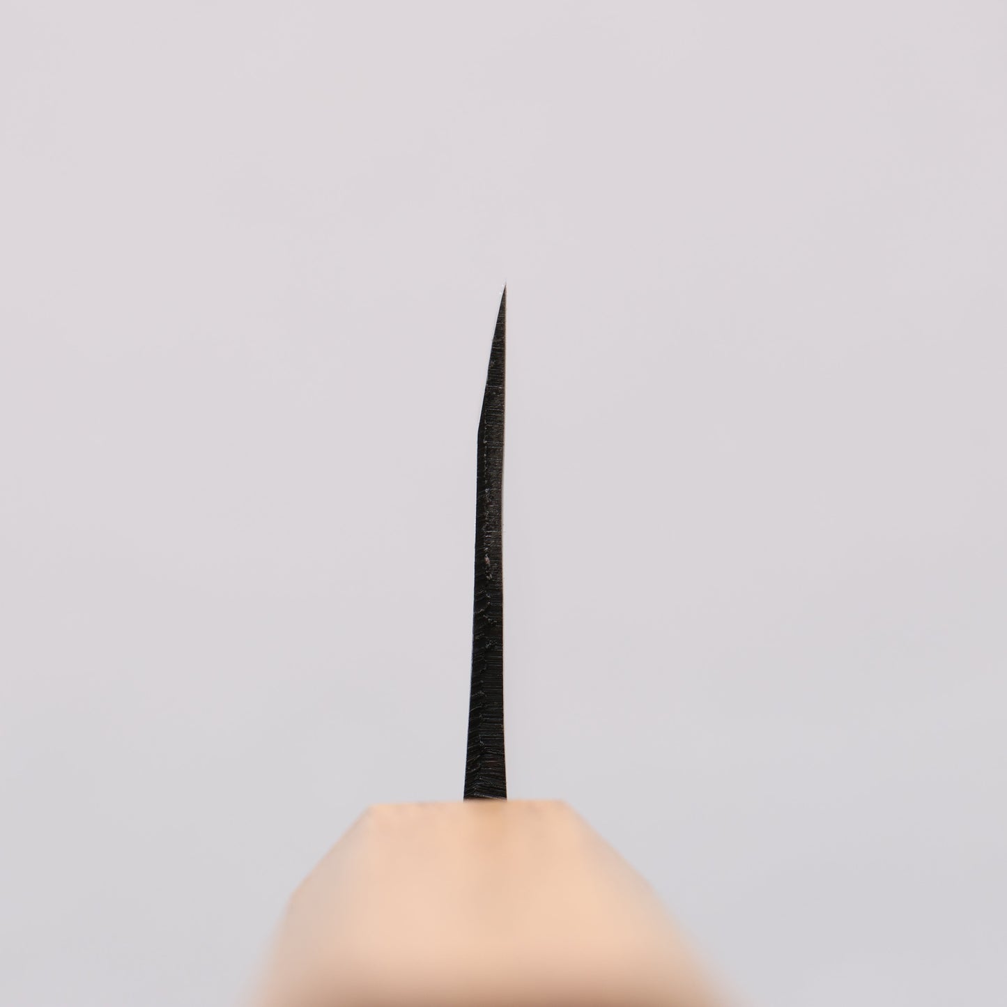 中新田 白ニ鋼 黒仕上げ 三徳包丁 165mm 樫柄 - 清助刃物