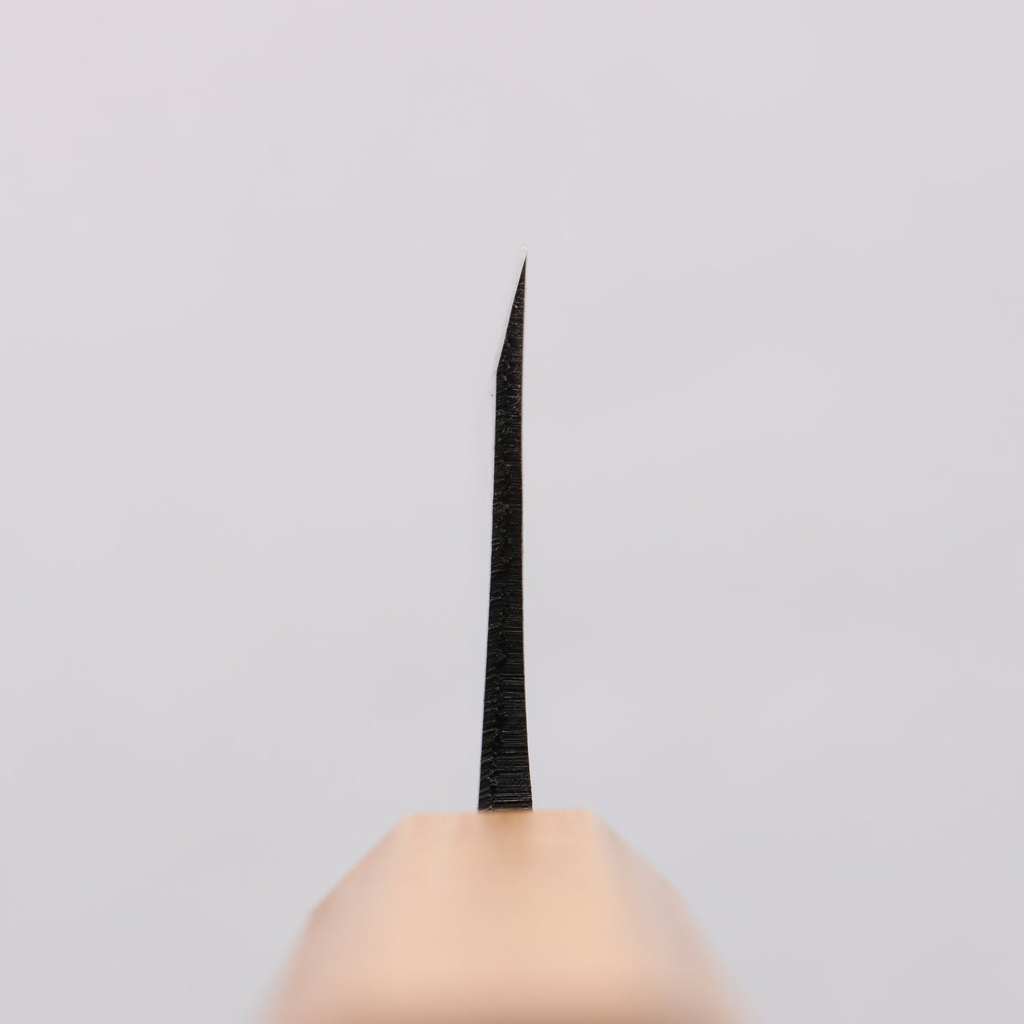 中新田 白ニ鋼 黒仕上げ 三徳包丁 180mm 樫柄 - 清助刃物