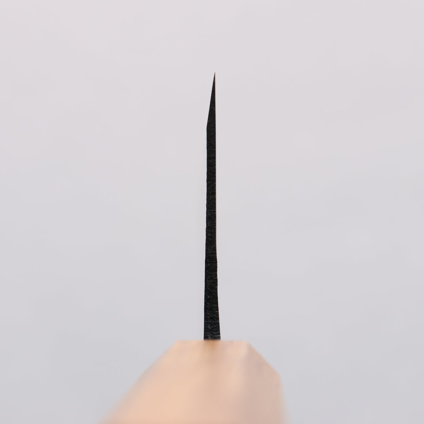 中新田 白ニ鋼 磨き仕上げ 菜切包丁 180mm 樫焼柄 - 清助刃物