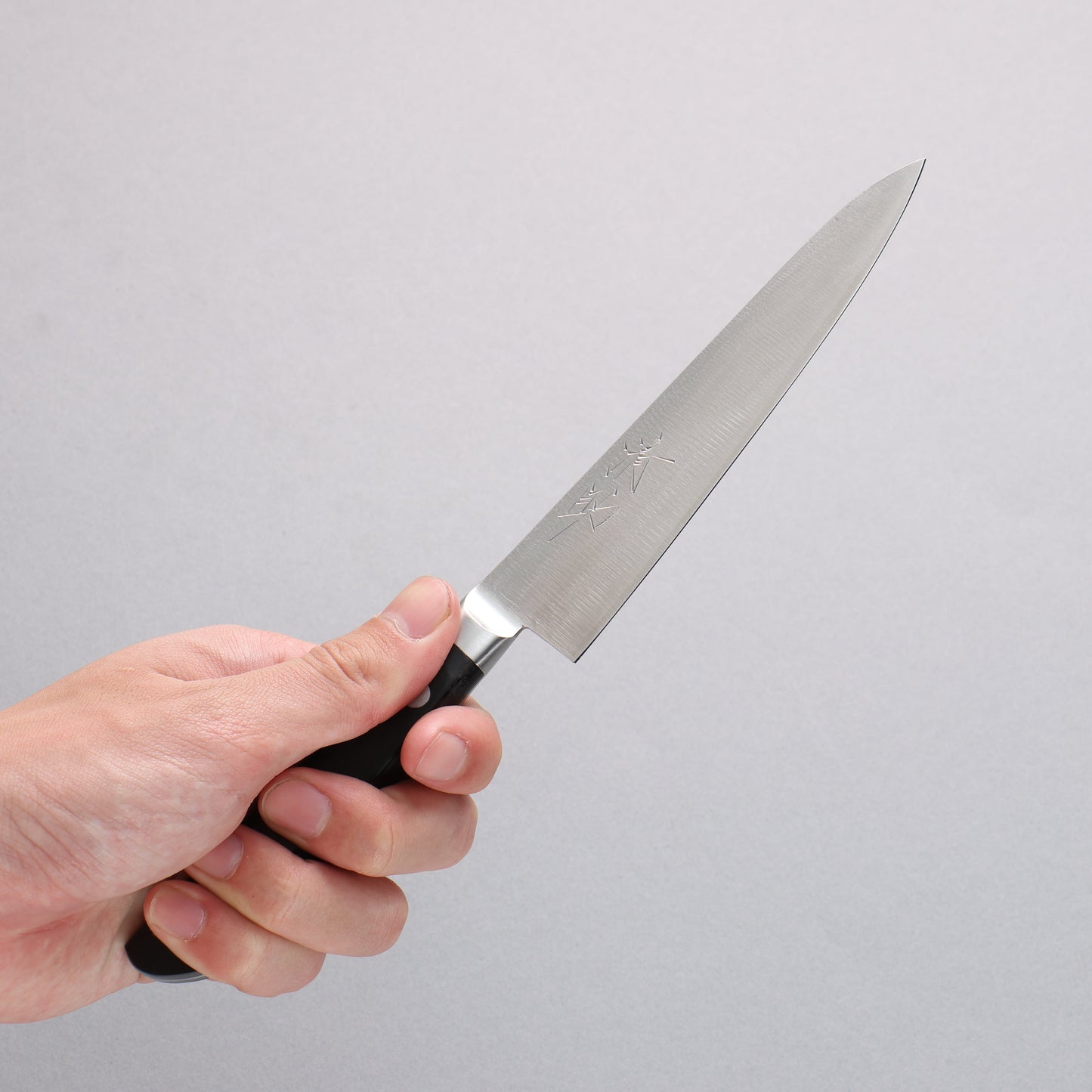 清助 V金1号 ペティーナイフ 135mm 黒合板柄 - 清助刃物