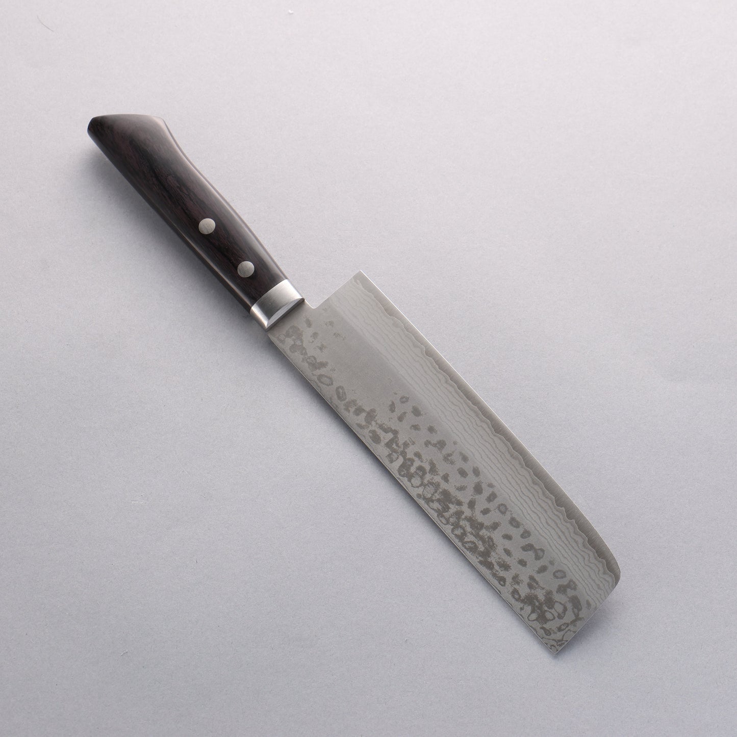清助 V金10号 ダマスカス 菜切包丁 165mm 黒合板柄 - 清助刃物