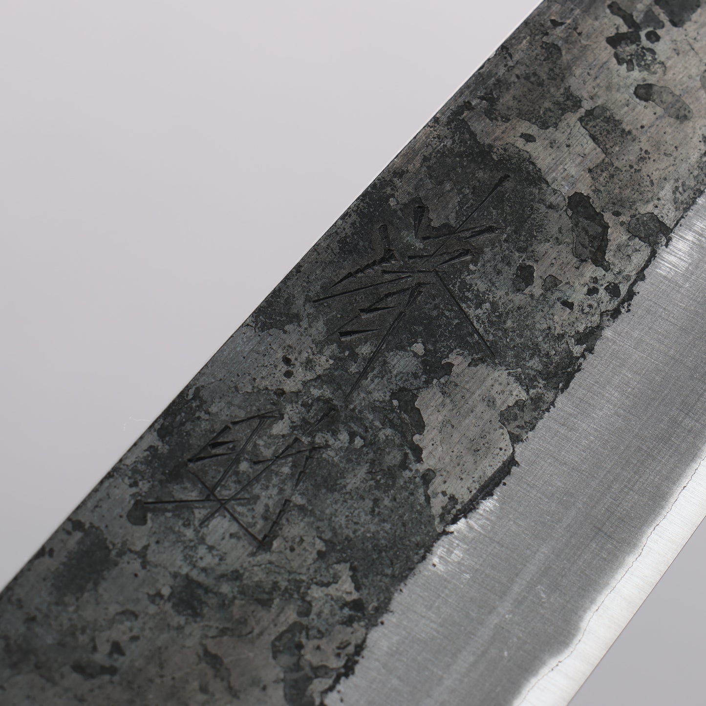 清助 胡桃 青紙 黒打 三徳包丁 165mm ウォルナット (両側赤口輪)柄 - 清助刃物