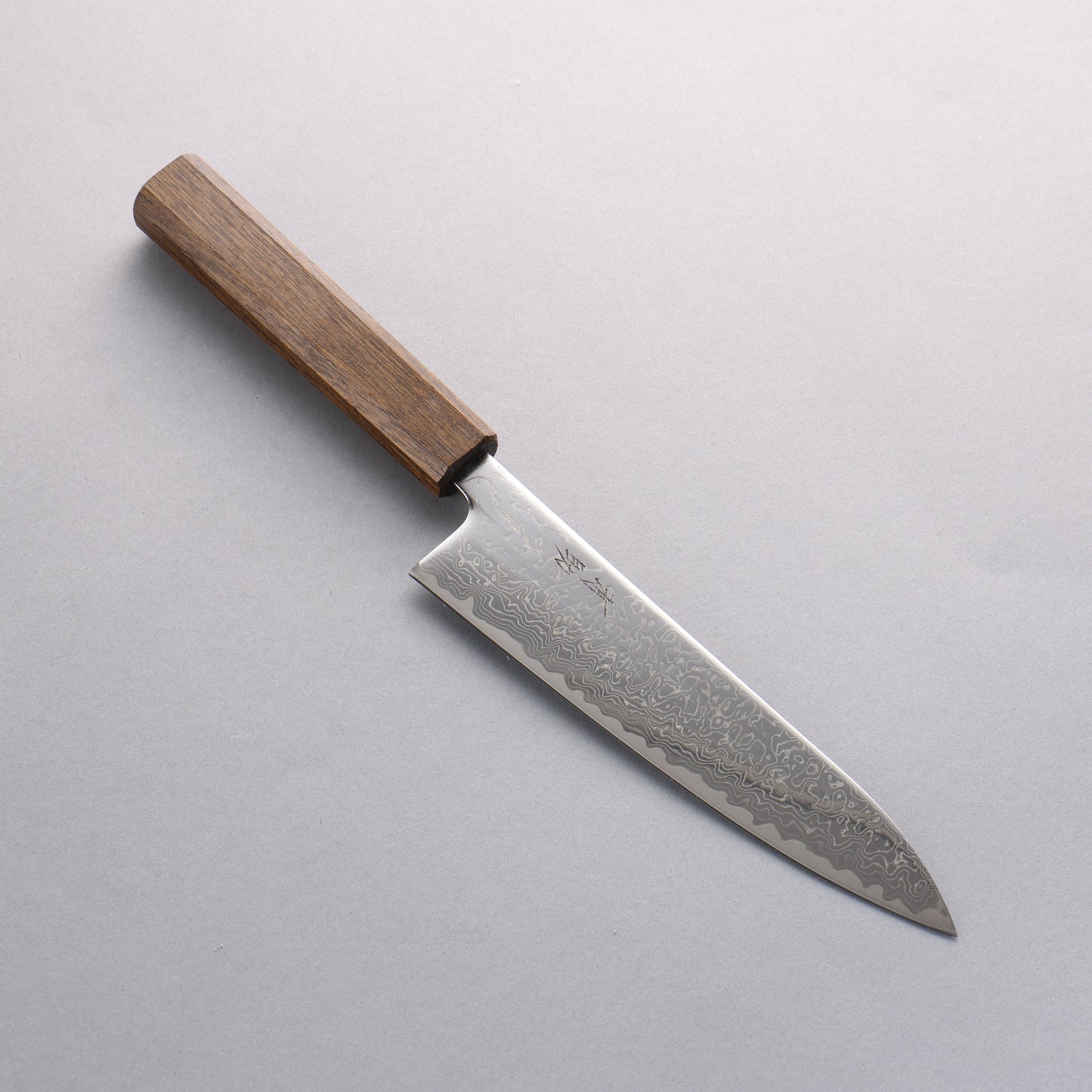 清助 V金10号 鏡面仕上げ ダマスカス 牛刀包丁 180mm 樫柄 - 清助刃物