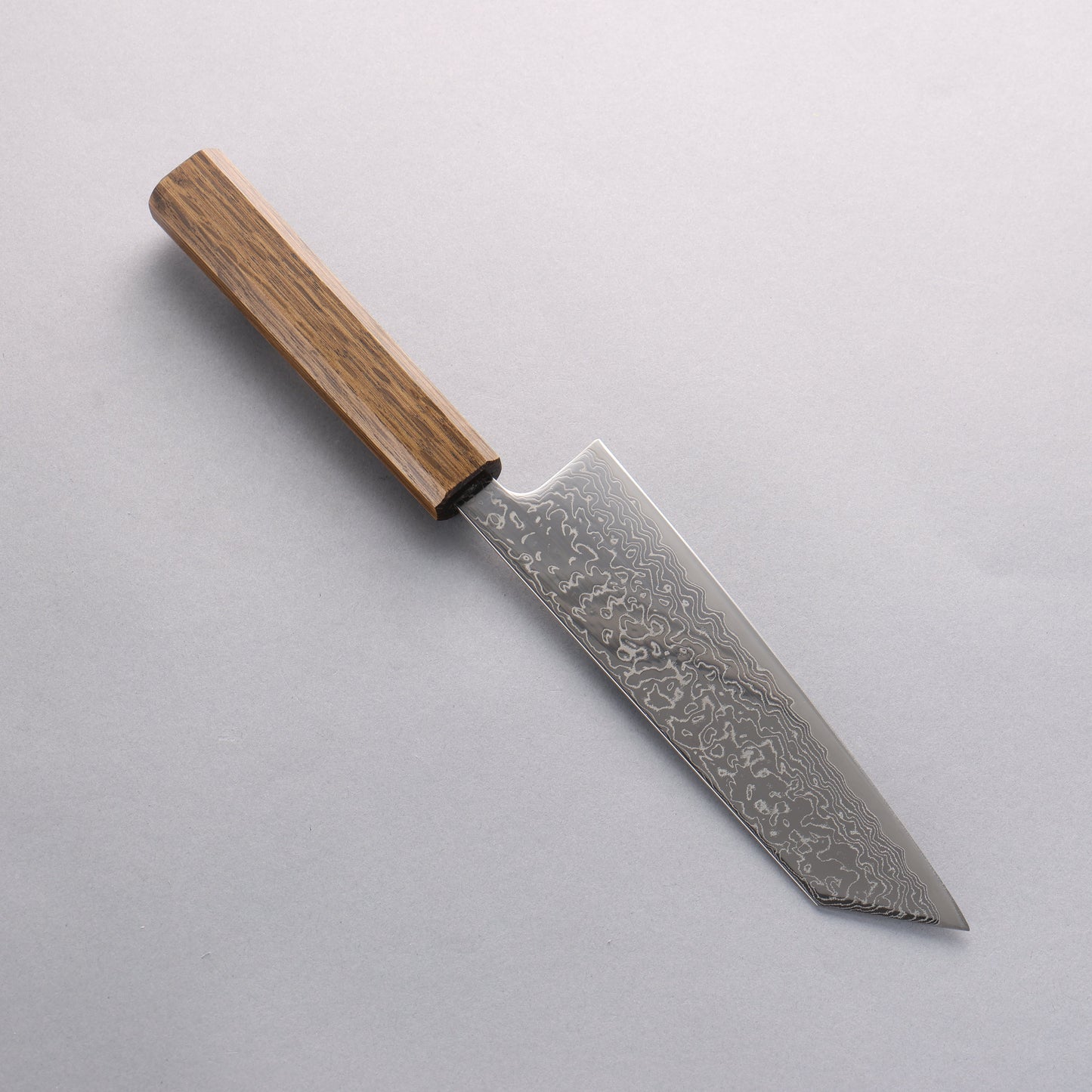 清助 V金10号 鏡面仕上げ ダマスカス 文化包丁 170mm 樫柄 - 清助刃物