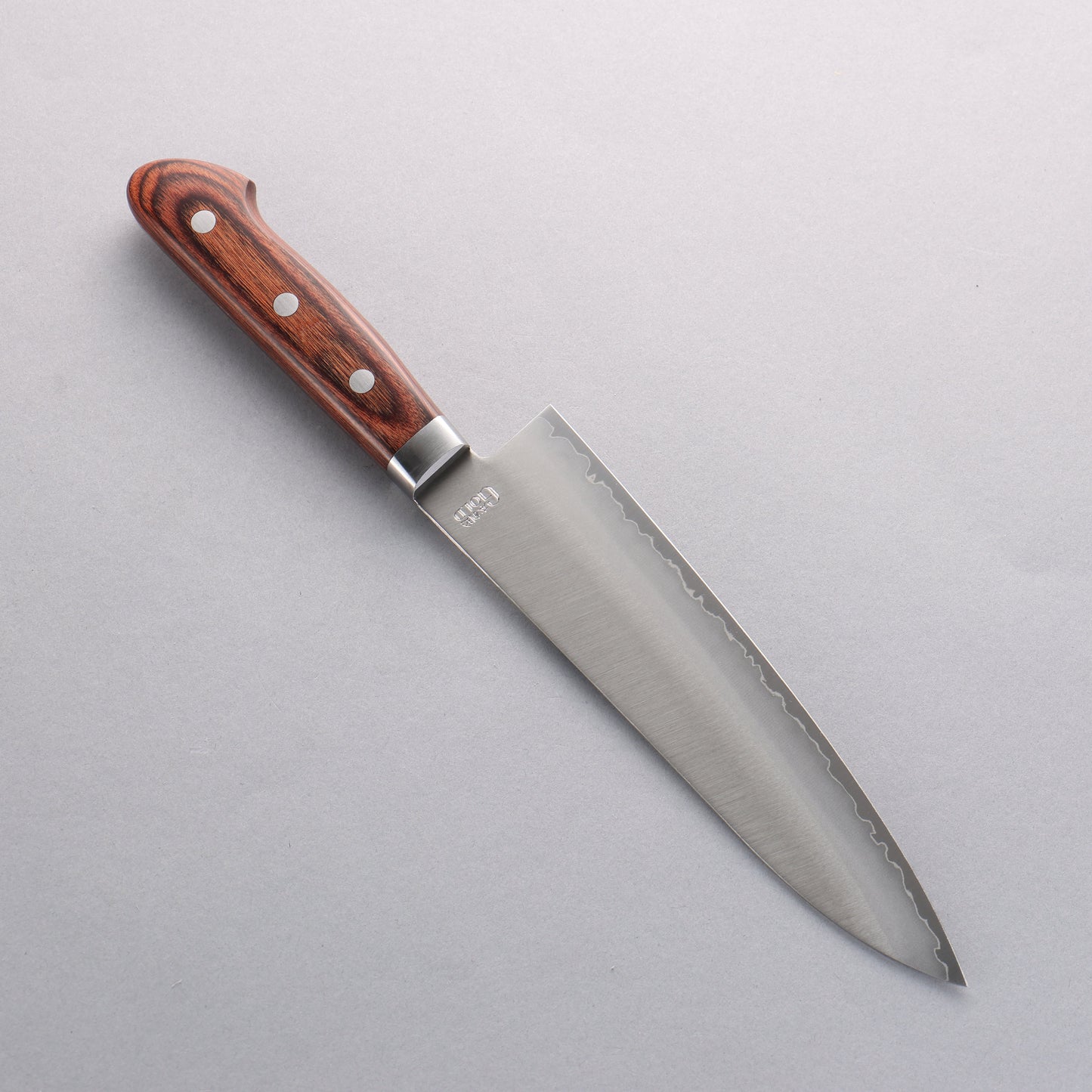 清助 V金1号 霞研 牛刀包丁 180mm マホガニー柄 - 清助刃物