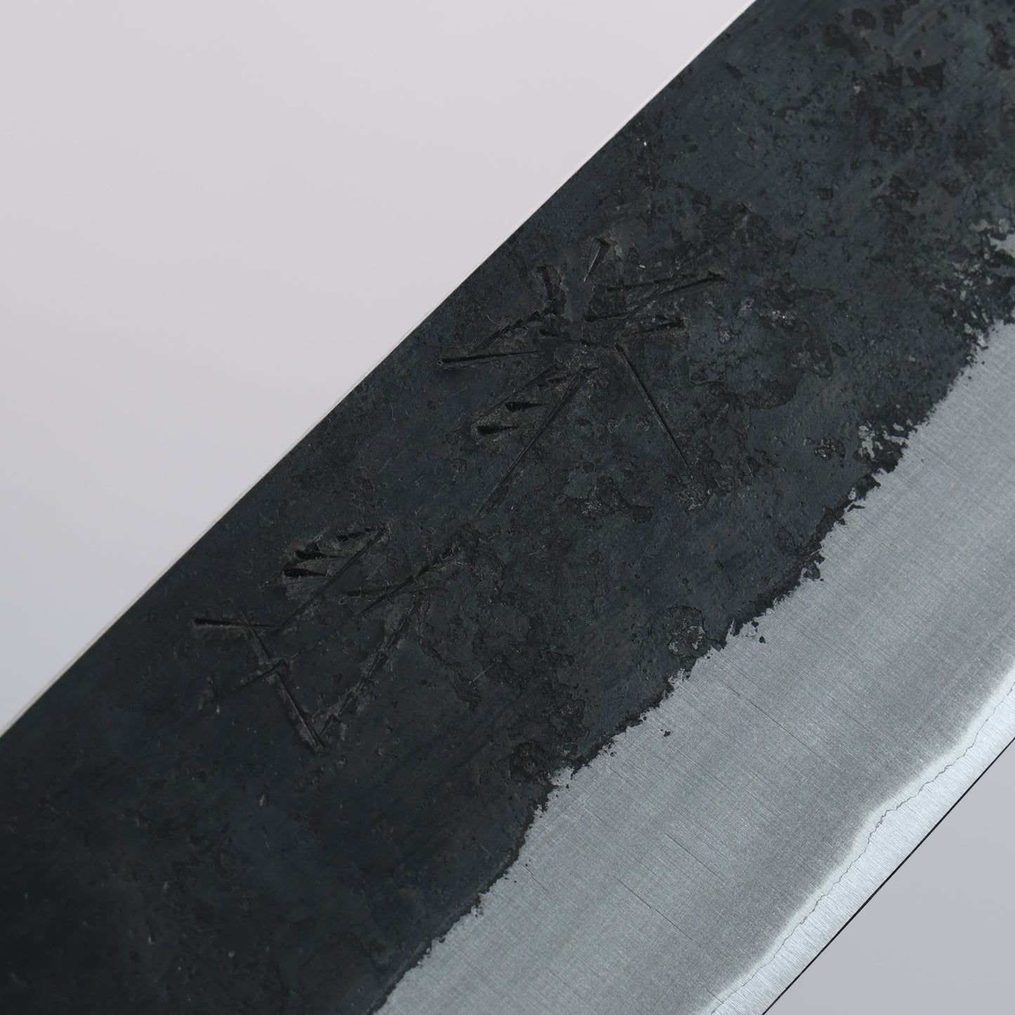 清助 胡桃 青紙 黒打 文化包丁 180mm ウォルナット (両側赤口輪)柄 - 清助刃物