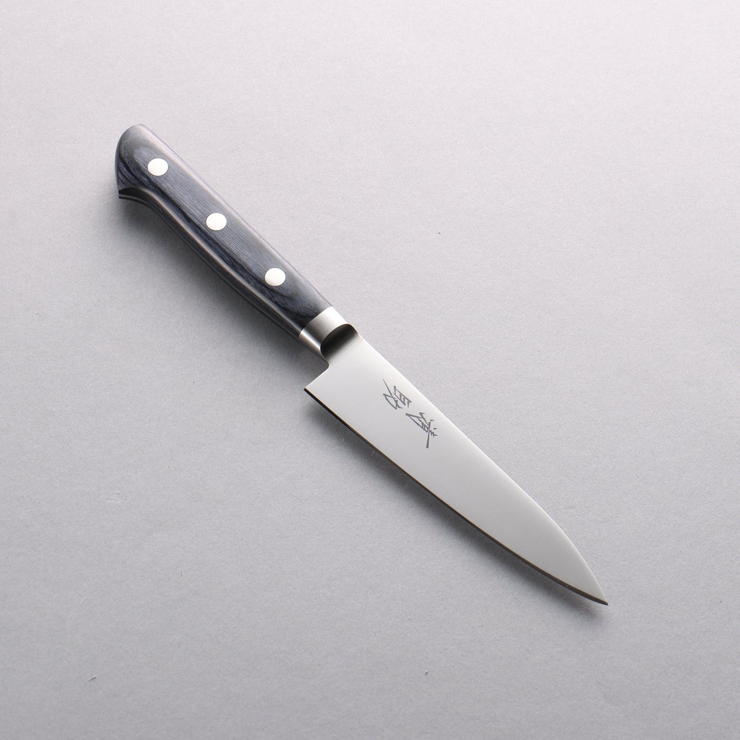 清助 青天 モリブデン鋼(MOL) ペティーナイフ 120mm 合板 (紺色)柄 - 清助刃物