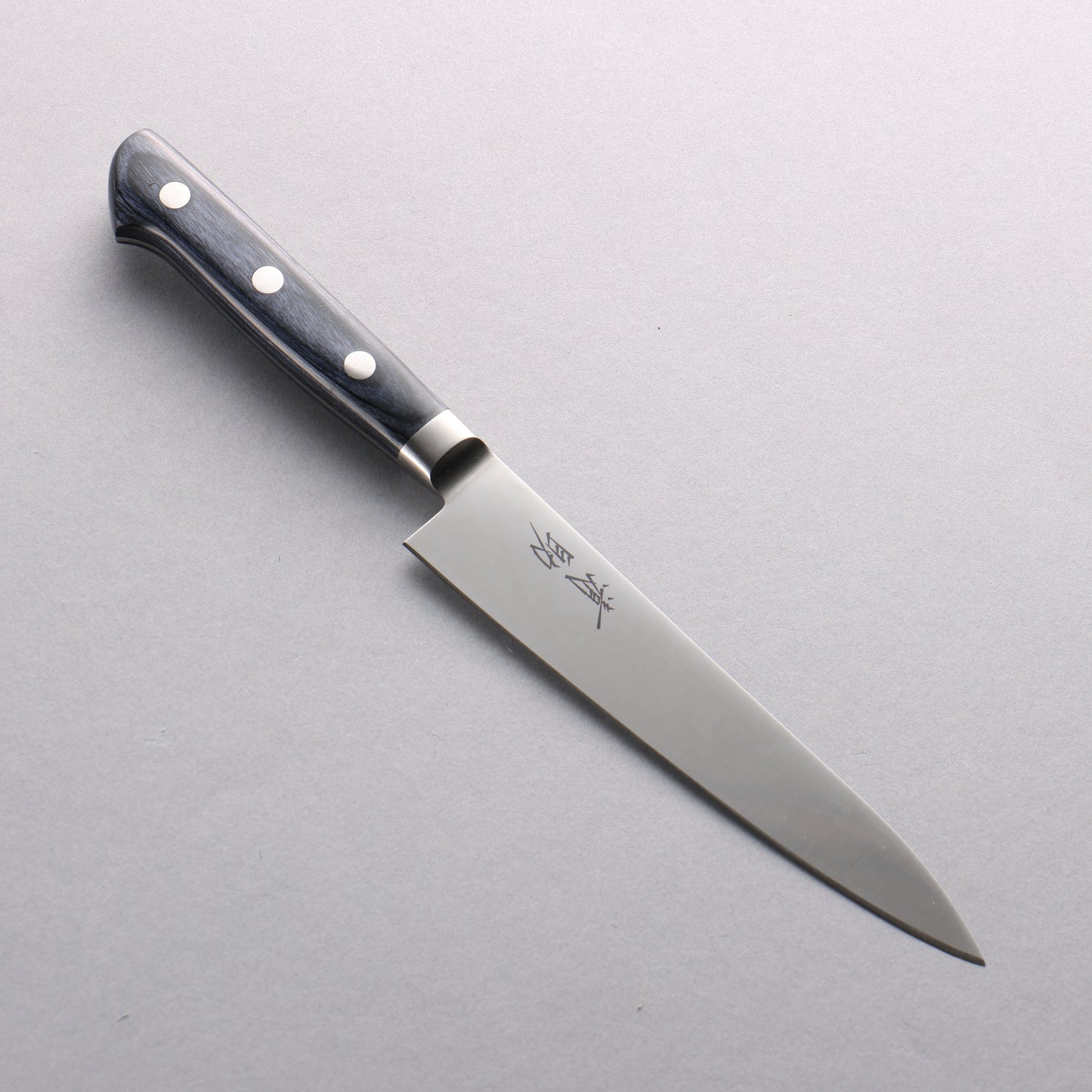 清助 青天 モリブデン鋼(MOL) ペティーナイフ 150mm 合板 (紺色)柄 - 清助刃物