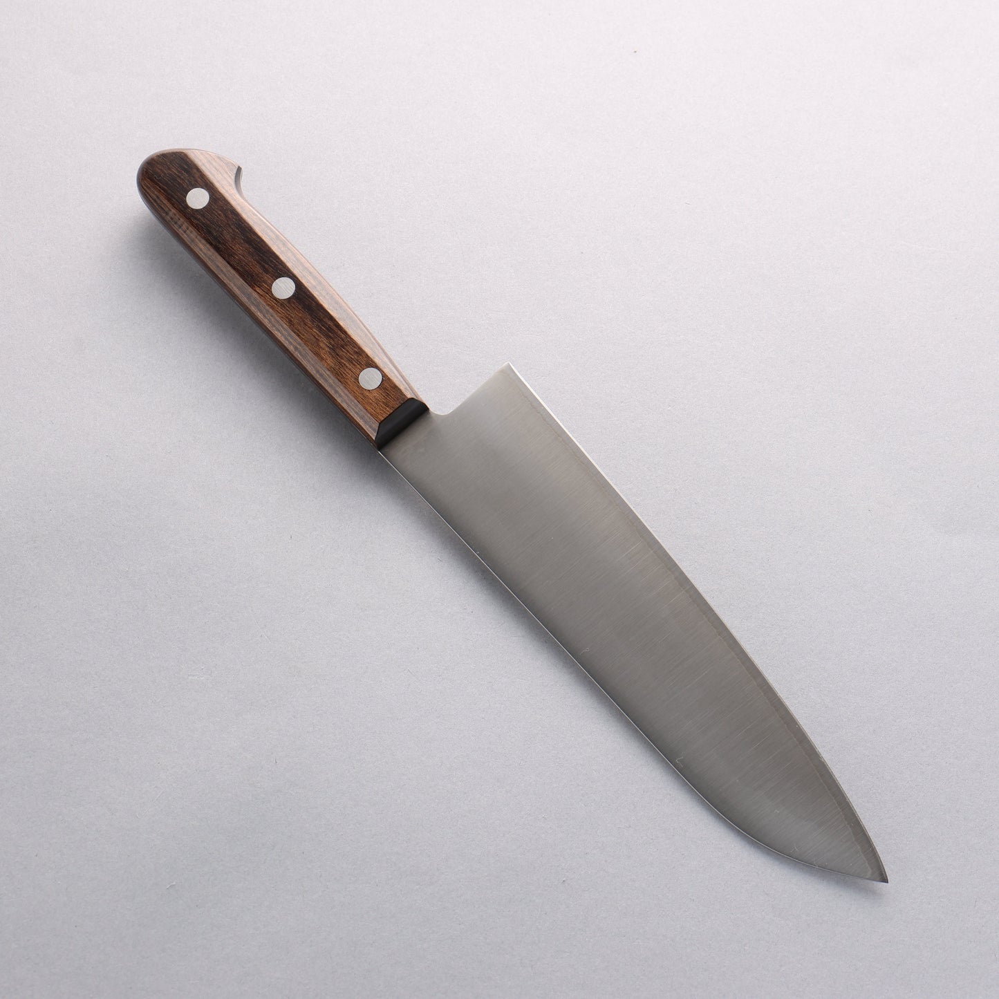 清助 SLD鋼 磨き仕上げ 三徳包丁 180mm 茶合板柄 - 清助刃物