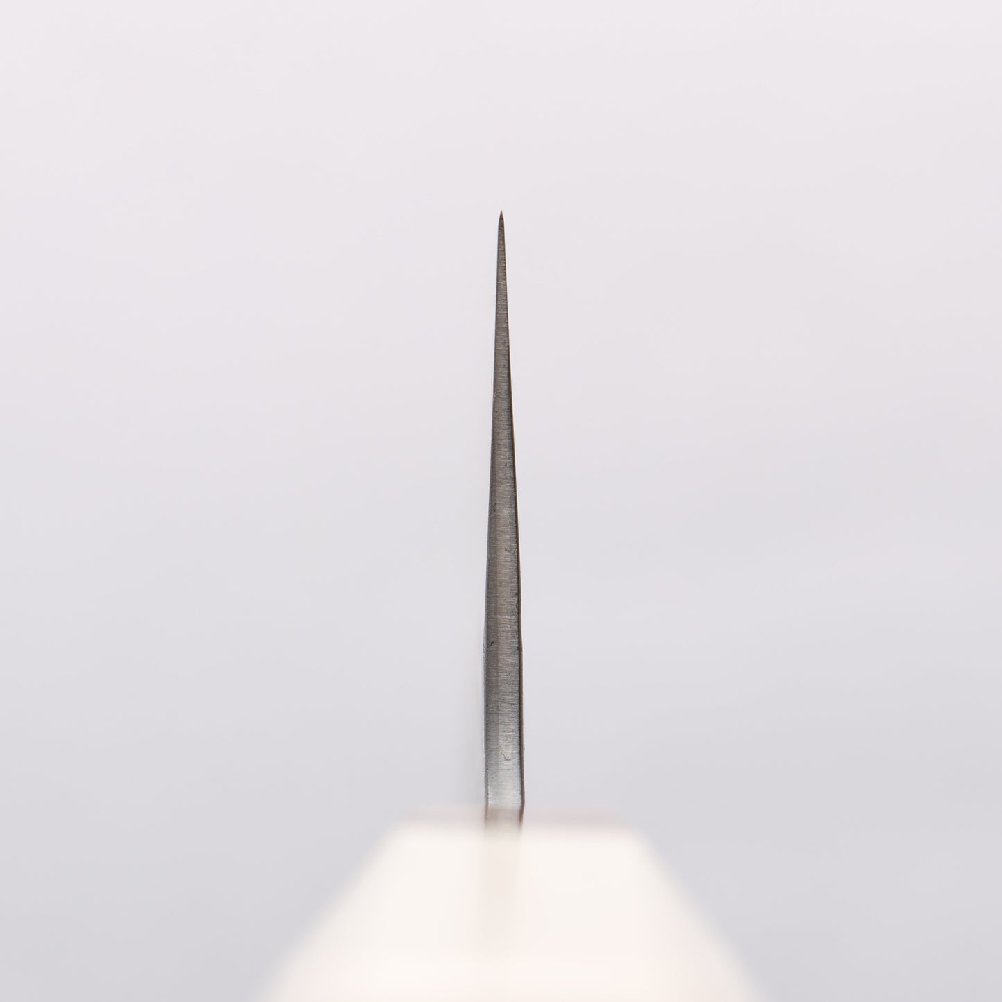 清助 雲 白一鋼 鎚目 牛刀包丁 240mm 朴柄 - 清助刃物