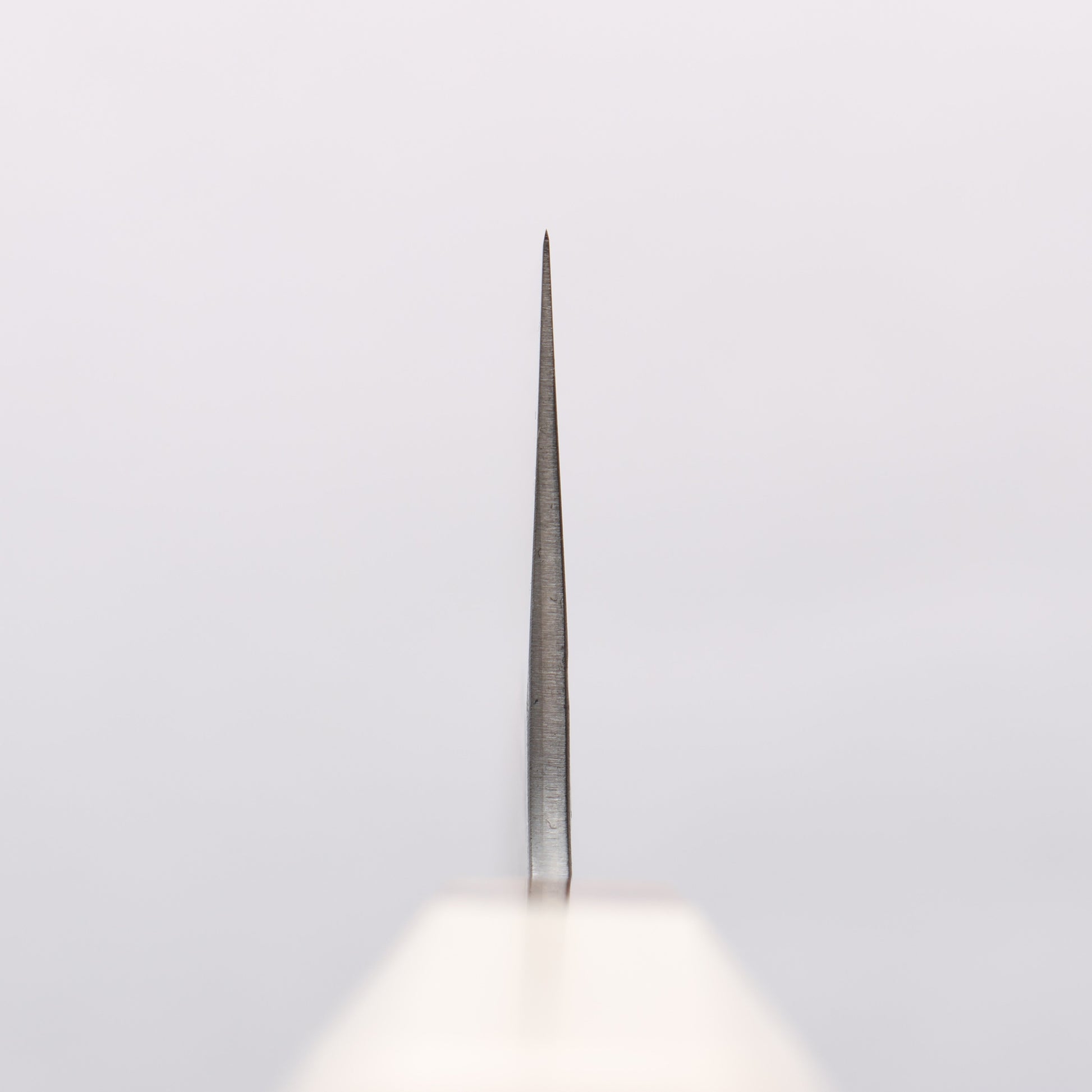 清助 雲 白一鋼 鎚目 牛刀包丁 240mm 朴柄 - 清助刃物