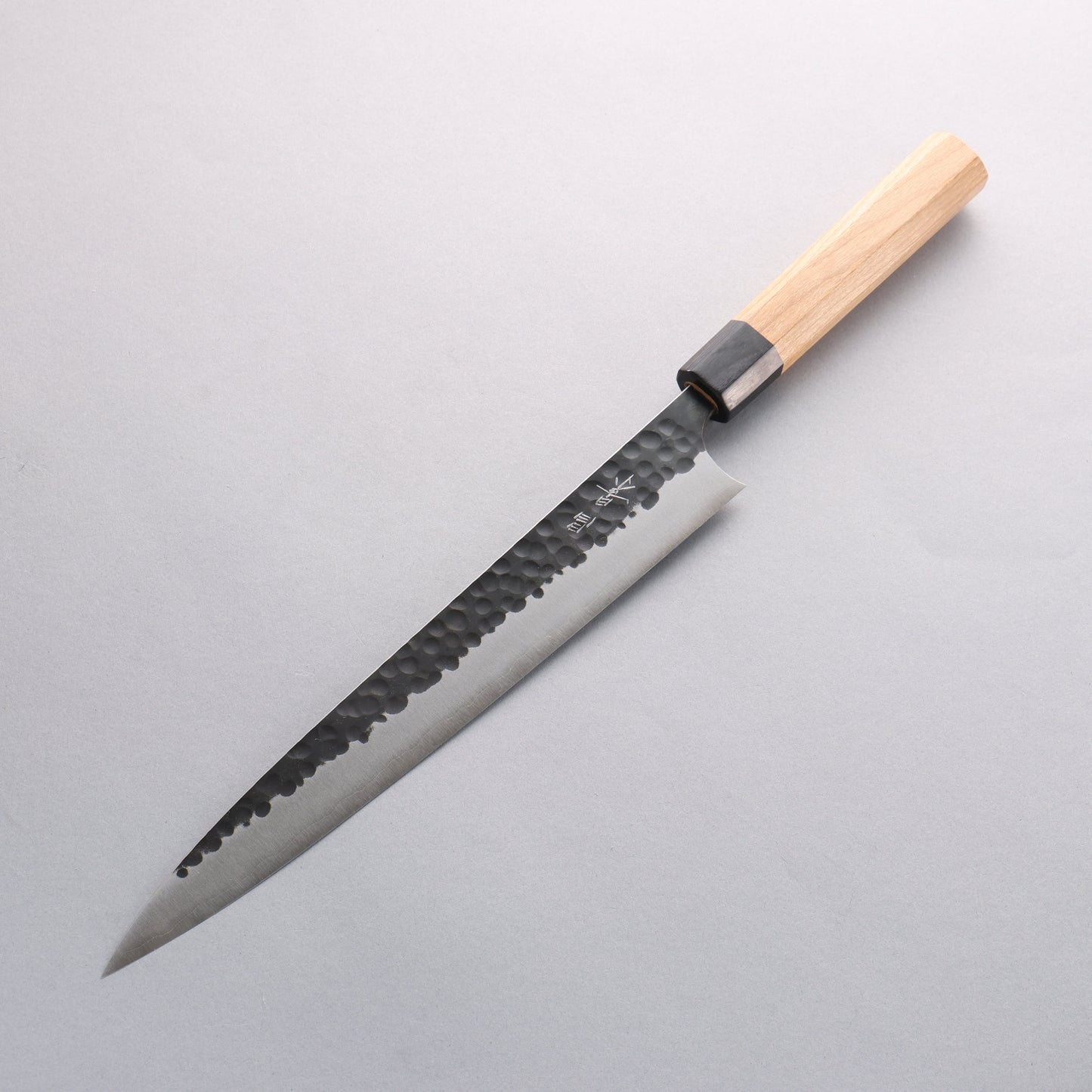 昌景 小石 青スーパー鋼 黒仕上げ 筋引包丁 270mm アメリカンチェリー柄 - 清助刃物