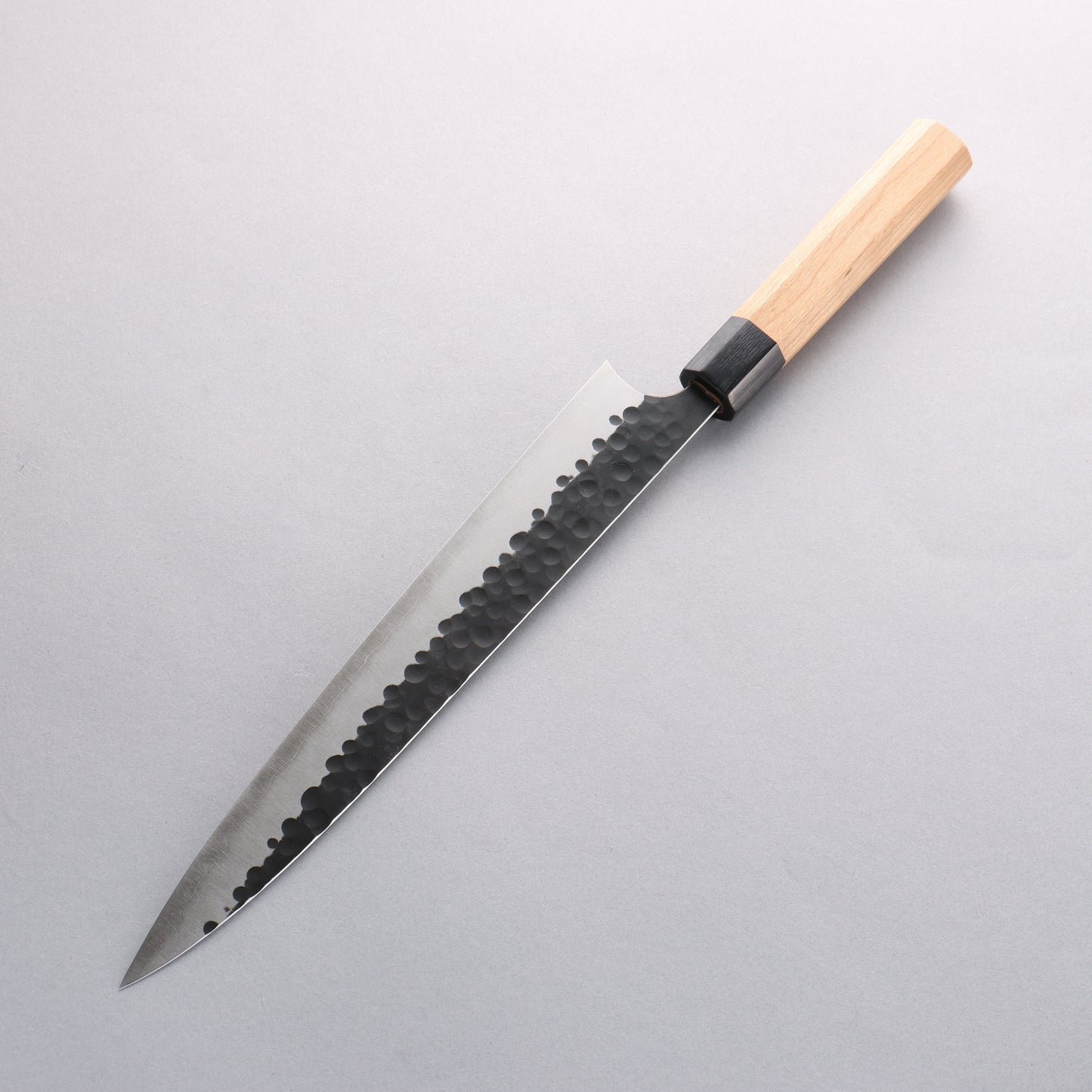 昌景 小石 青スーパー鋼 黒仕上げ 筋引包丁 270mm アメリカンチェリー柄 - 清助刃物