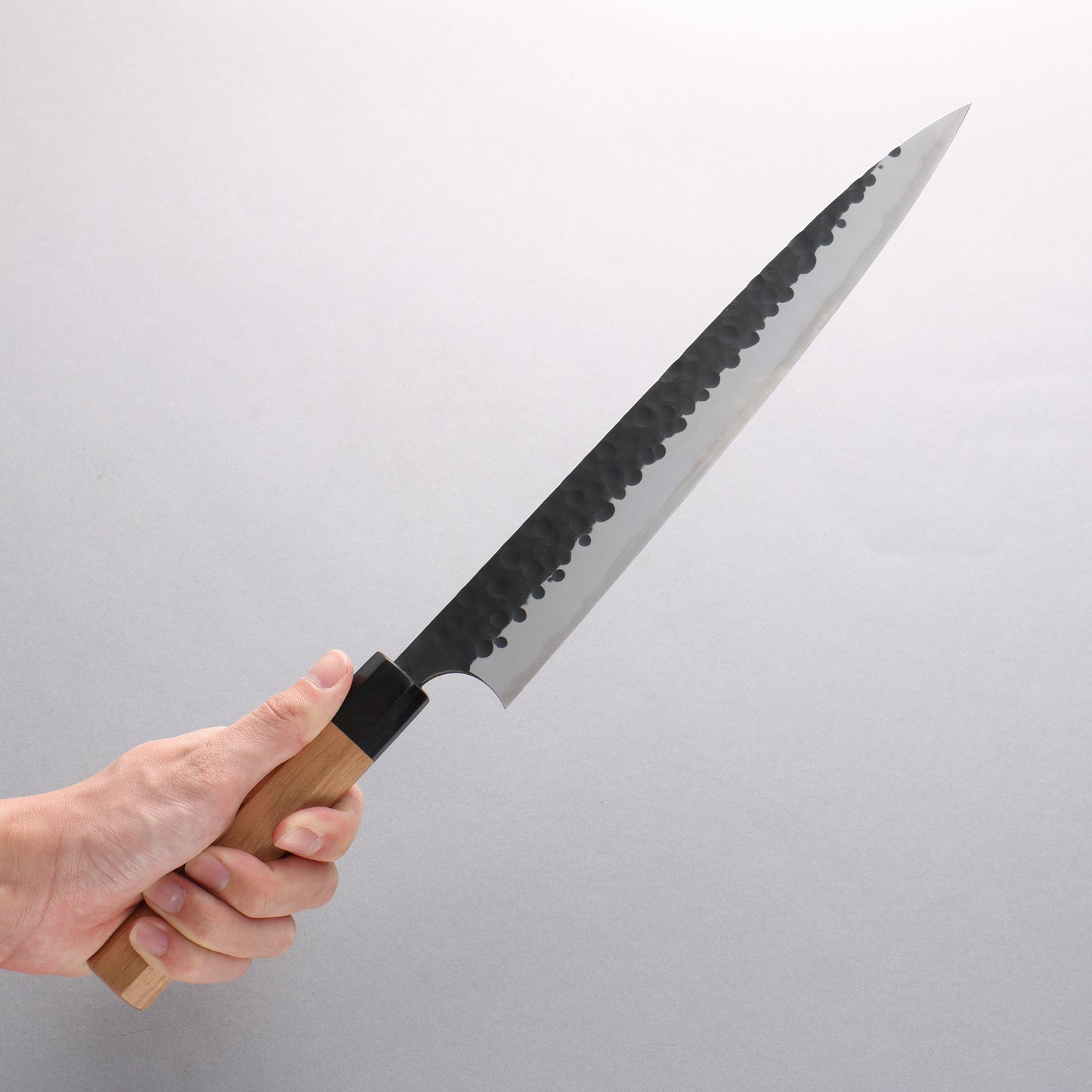 昌景 小石 青スーパー鋼 黒仕上げ 筋引包丁 270mm アメリカンチェリー柄 - 清助刃物