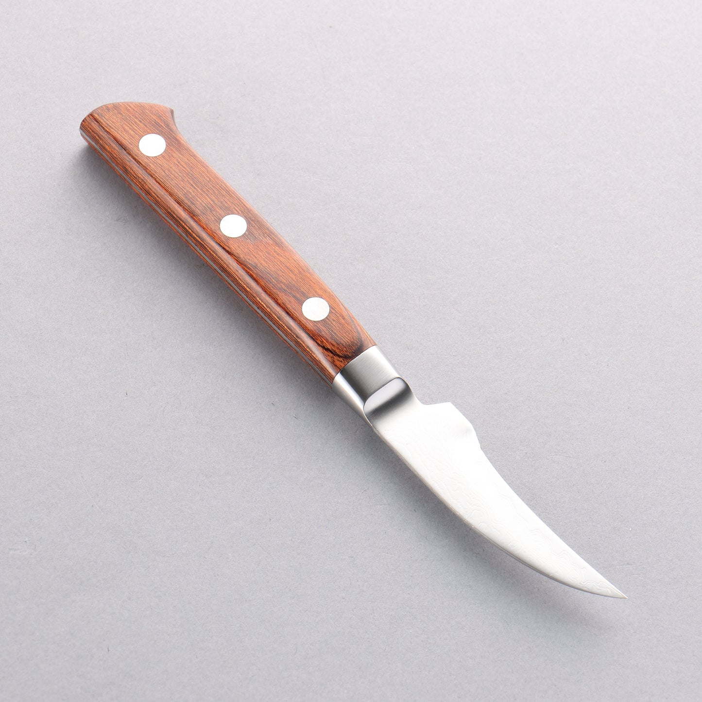 玉鋼 響十 63層 ダマスカス ピーリングナイフ 70mm KP-1110 - 清助刃物