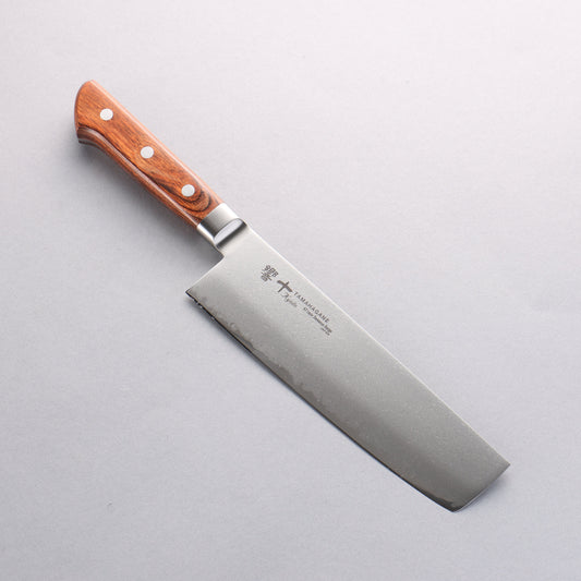 玉鋼 響十 63層 ダマスカス 菜切包丁 180mm KP-1165 - 清助刃物